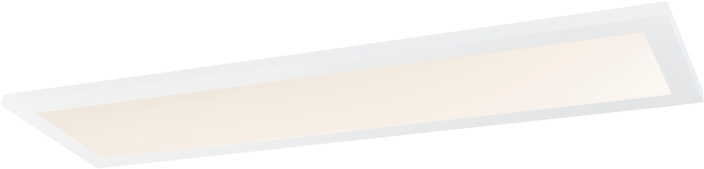 GLOBO LIGHTING Deckenleuchte »ROSI« LED-Modul 1 Stk. Deckenleuchte Aluminium/Weiß, Opal, dimmbar, LED 40W