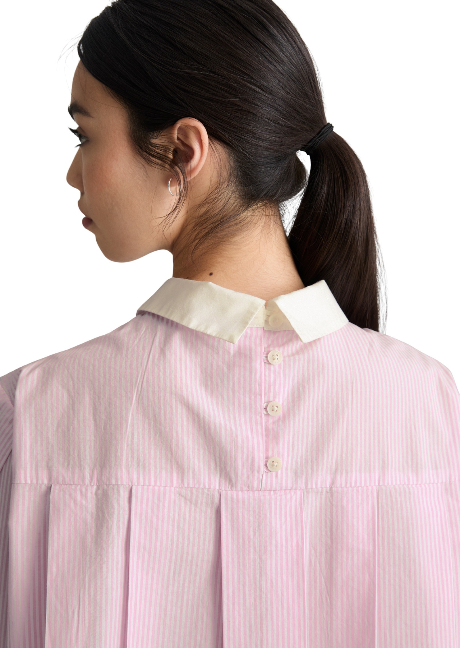 Marc O'Polo Denim Damen Kurzarmbluse Light Pink Multi M 3
