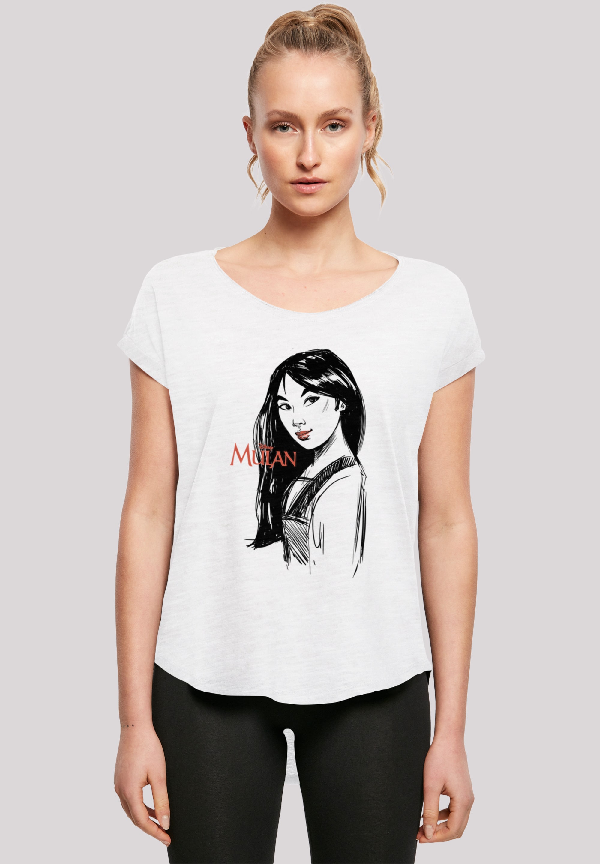 F4NT4STIC T-Shirt "Mulan Sketch", Damen,Premium Merch,Lang,Longshirt,Bedruc günstig online kaufen