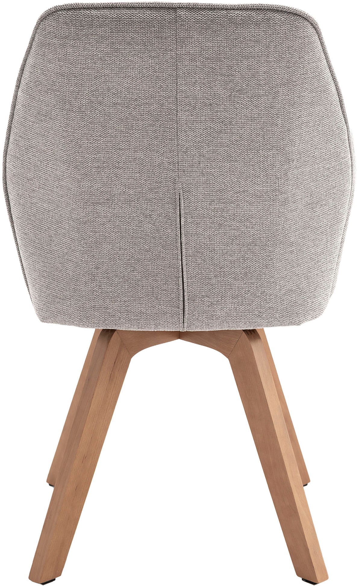 byLIVING Esszimmerstuhl »Tony«, (Set), 2 St., Webstoff, mit Massivholzgestell eichefarbig, 360 Grad drehbar, hoher Sitzkomfort