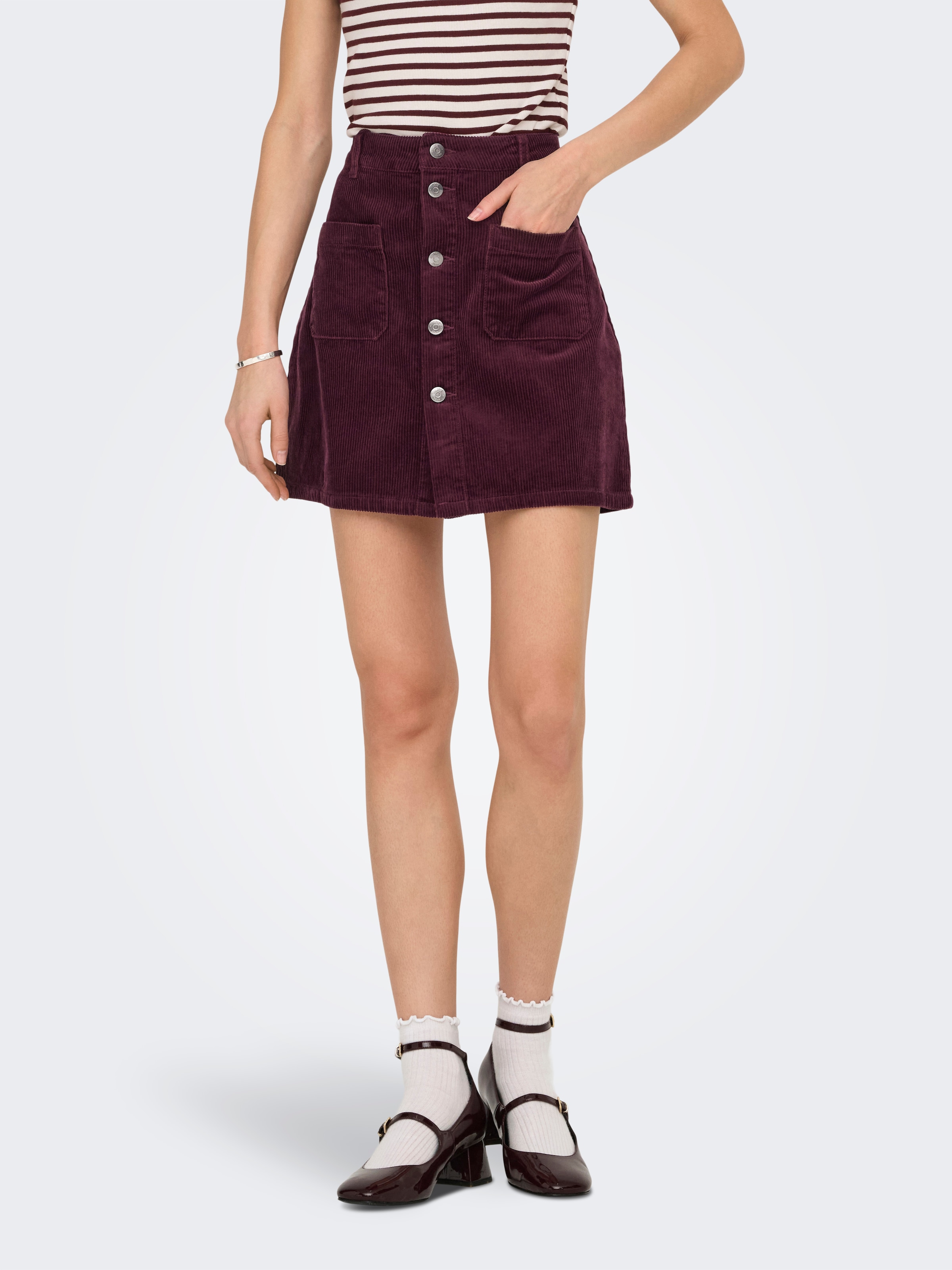 JDY Cordrock "JDYSHIRAZ CORDUROY SKIRT PNT DIA" günstig online kaufen