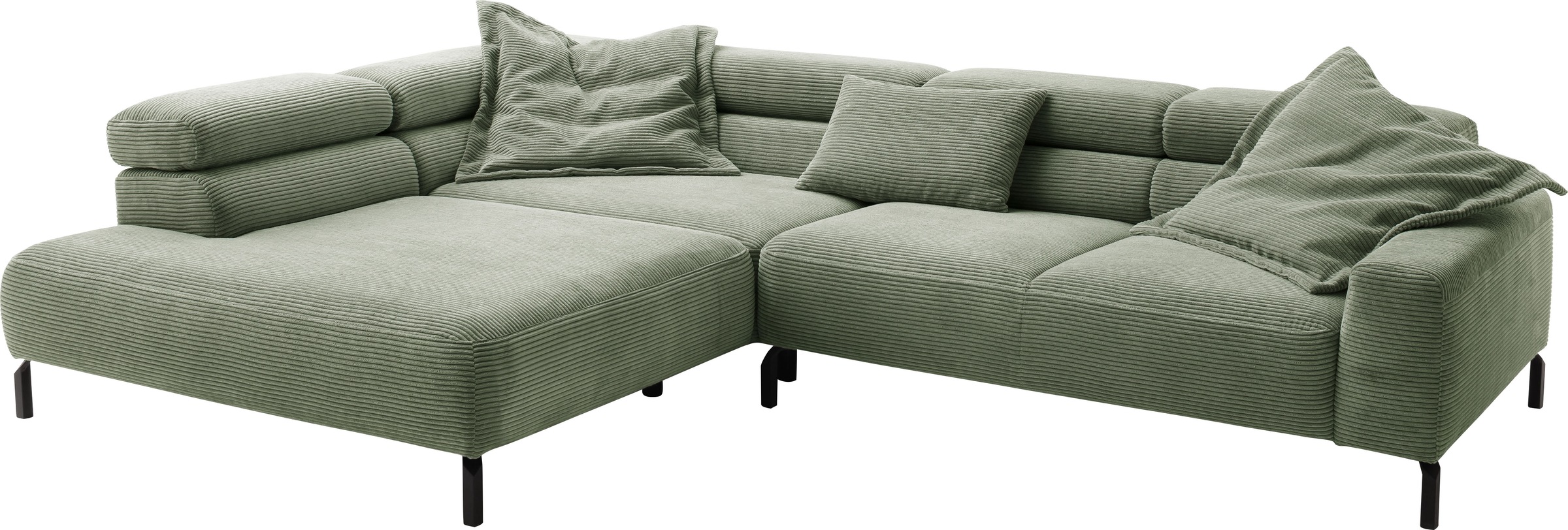 Thumbnail - Places of Style Ecksofa "Antonelli, L-Form, inkl. Kopfteilverstellung, Breite 312 cm", mit elektrischer Sitztiefenverste...
