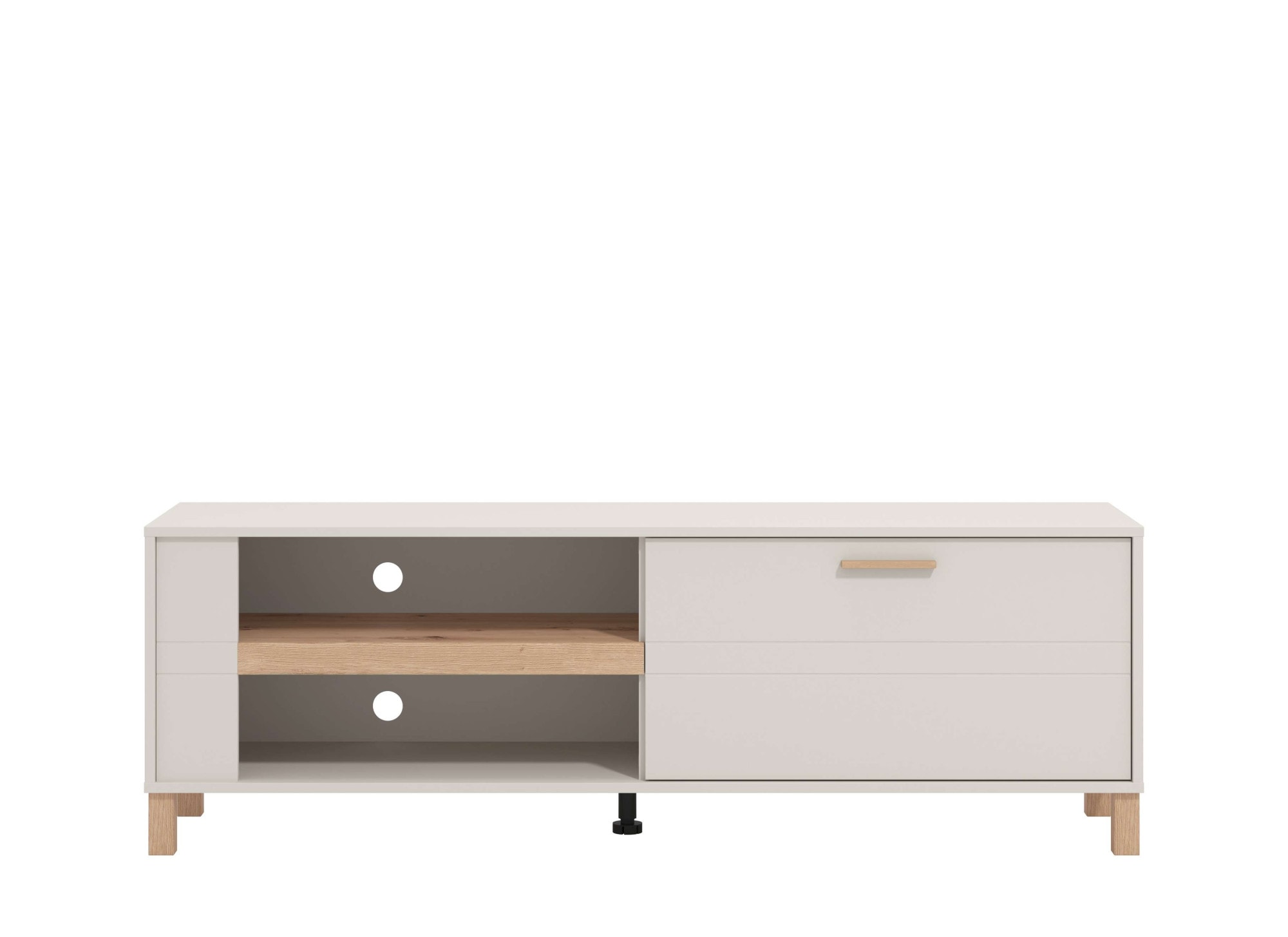 Home affaire TV-Board »Sheffield TV-Bank, TV-Schrank, TV-Lowboard, TV-Möbel, Breite 157 cm«, Klapptür, 2D-beschichtetes MDF-Profil, Heißprägedetails