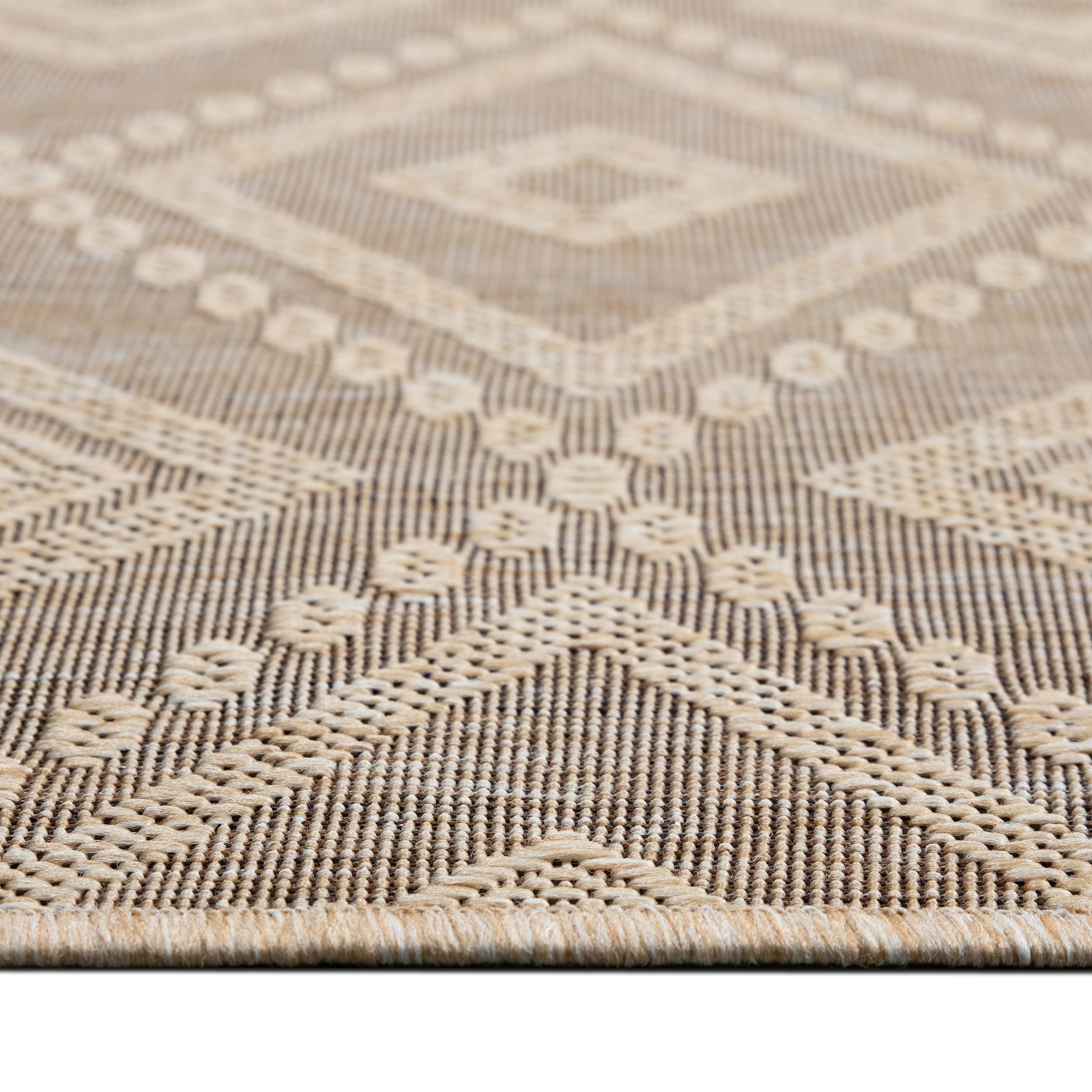 my home Teppich »Toronto auch als Läufer erhältlich«, rechteckig, 3 mm Höhe, In- und Outdoor geeignet, Sisal-Optik, Wetterfest & UV-beständig, Boho