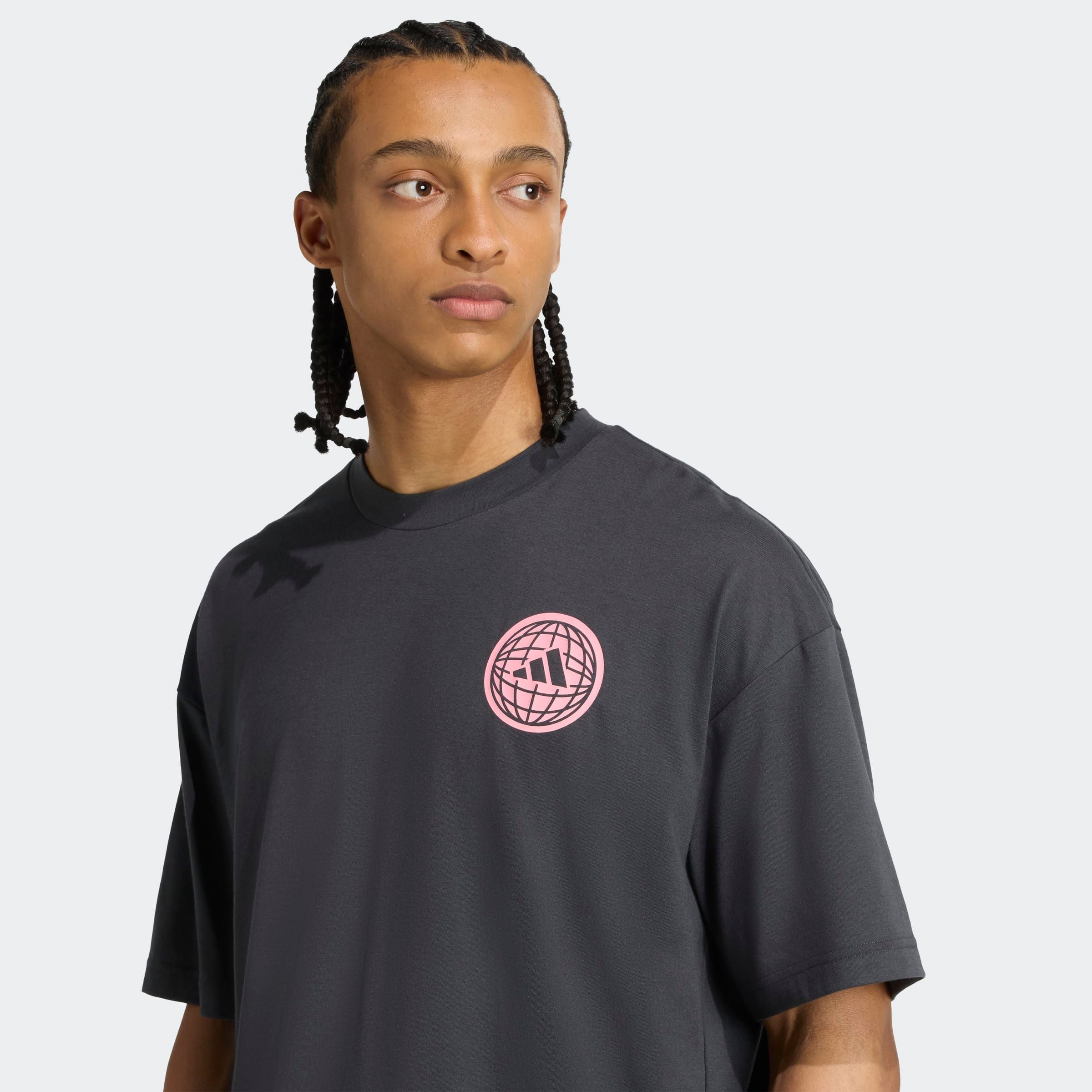 adidas Performance T-Shirt »GFX TEE GLOB Q3«