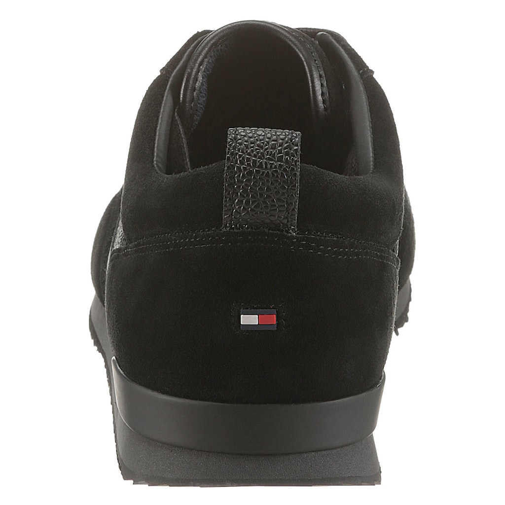 Tommy Hilfiger Sneaker »ICONIC LEATHER SUEDE MIX RUNNER«, im Materialmix, Freizeitschuh, Halbschuh, Schnürschuh