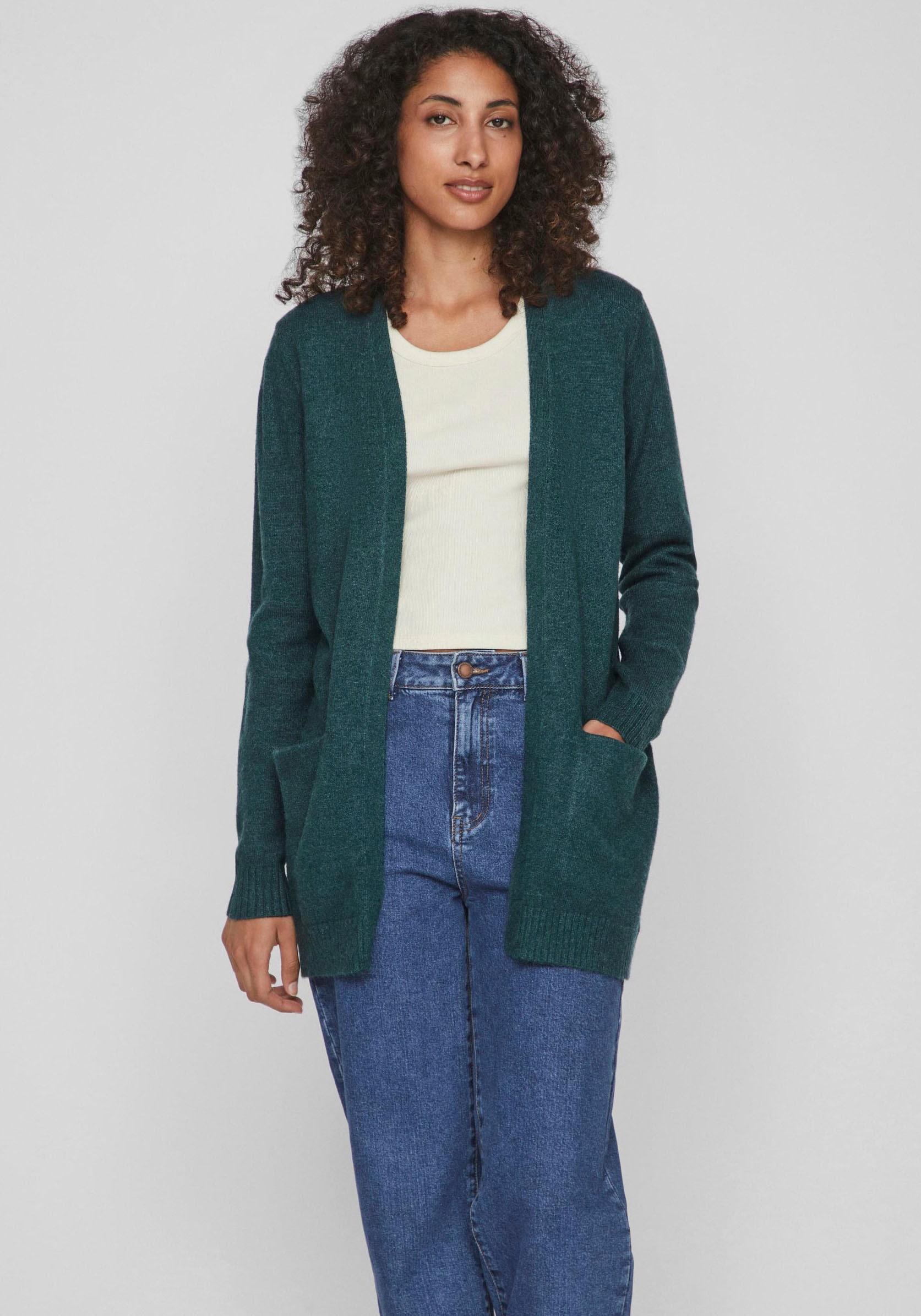 Vila Strickjacke "VIRIL OPEN L/S KNIT CARDIGAN - NOOS" günstig online kaufen