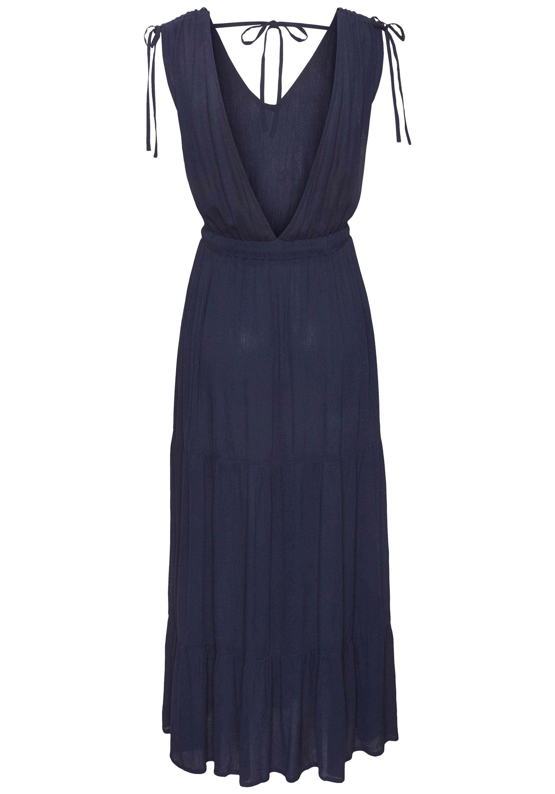 Thumbnail - LASCANA Maxikleid mit tiefem Ausschnitt aus gekreppter Viskose