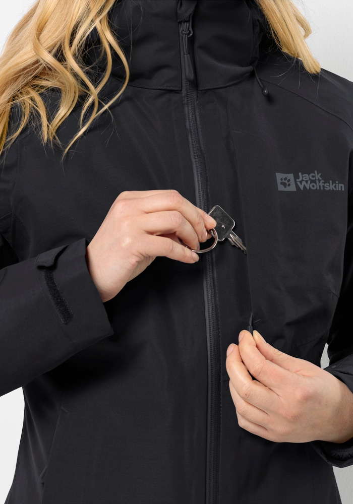 Jack Wolfskin 3-in-1-Funktionsjacke »BERGLAND 3IN1 JKT W«, mit Kapuze