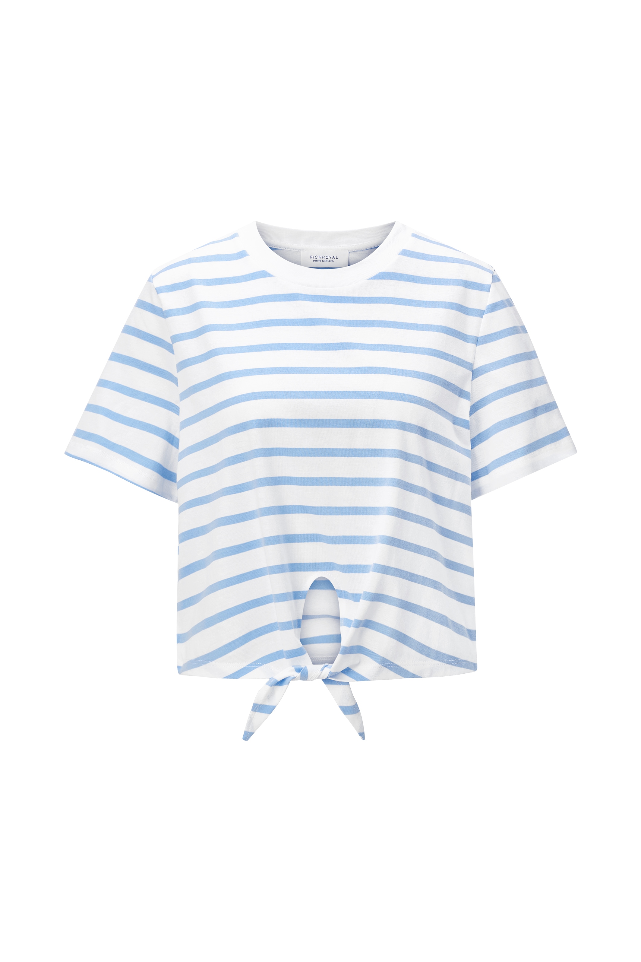 RICHROYAL T-Shirt Regular fit mit Schleife zum Binden