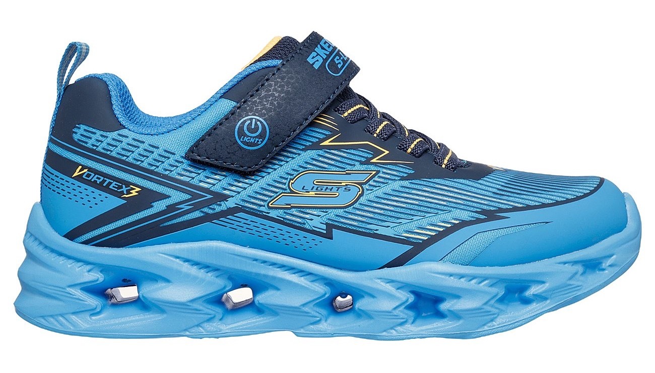 Skechers Sneaker »VORTEX 2.0«, Klettschuh mit Blinkfunktion, Größenschablone zum Download