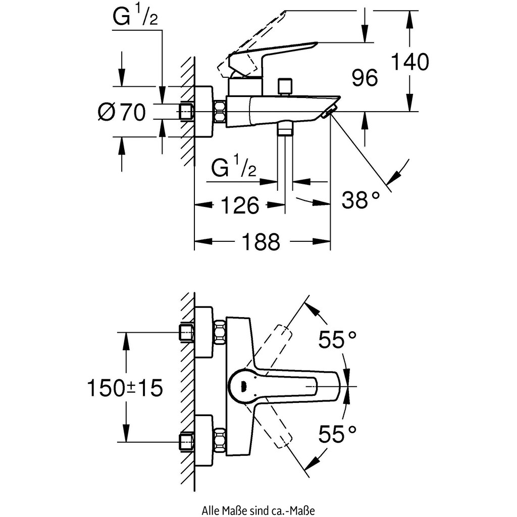 Grohe Wannenarmatur »Start«