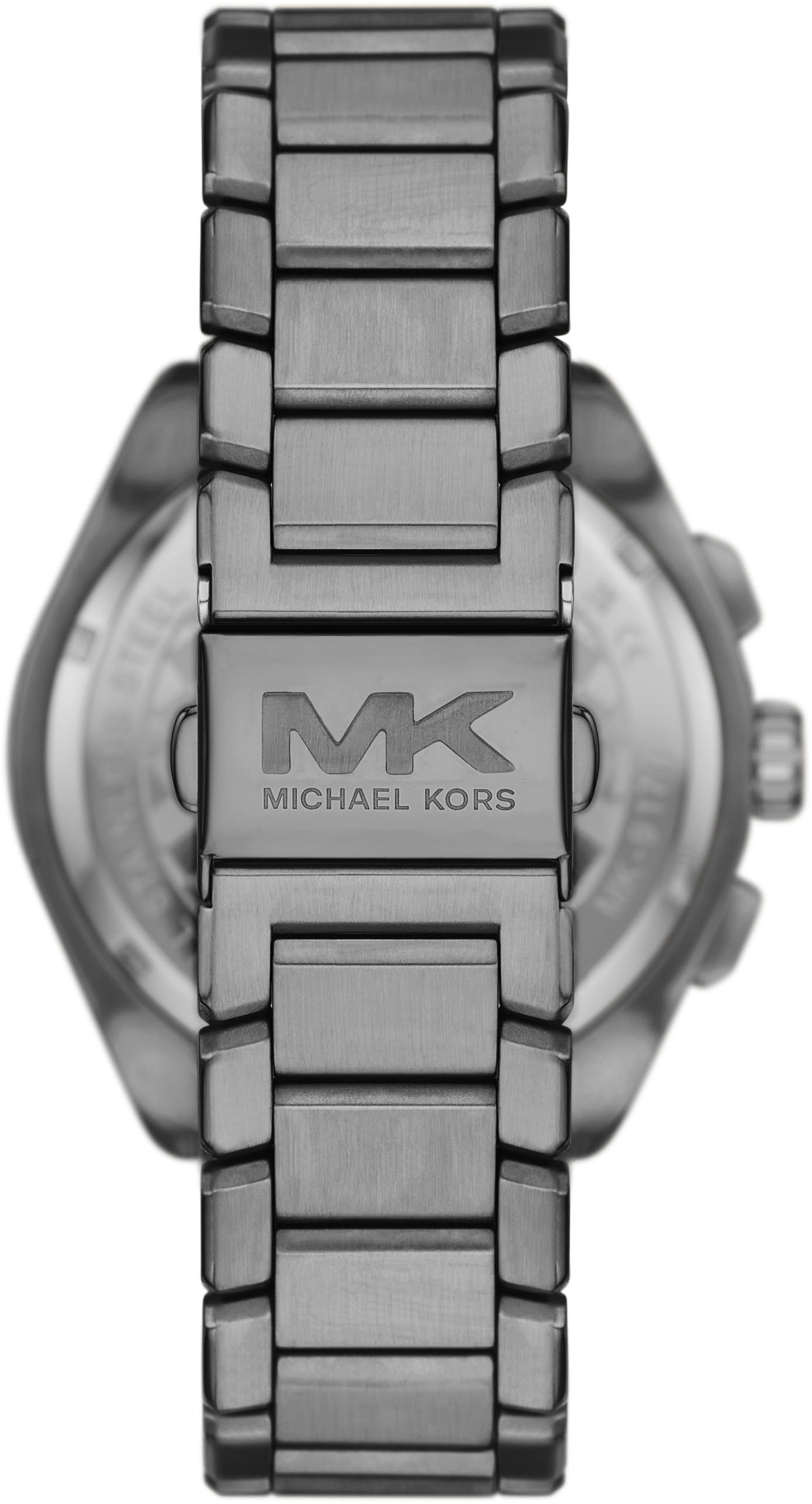 MICHAEL KORS Chronograph »ACCELERATOR 2.0«, Armbanduhr, Herrenuhr, Edelstahlarmband, analog, Tag, Stoppfunktion