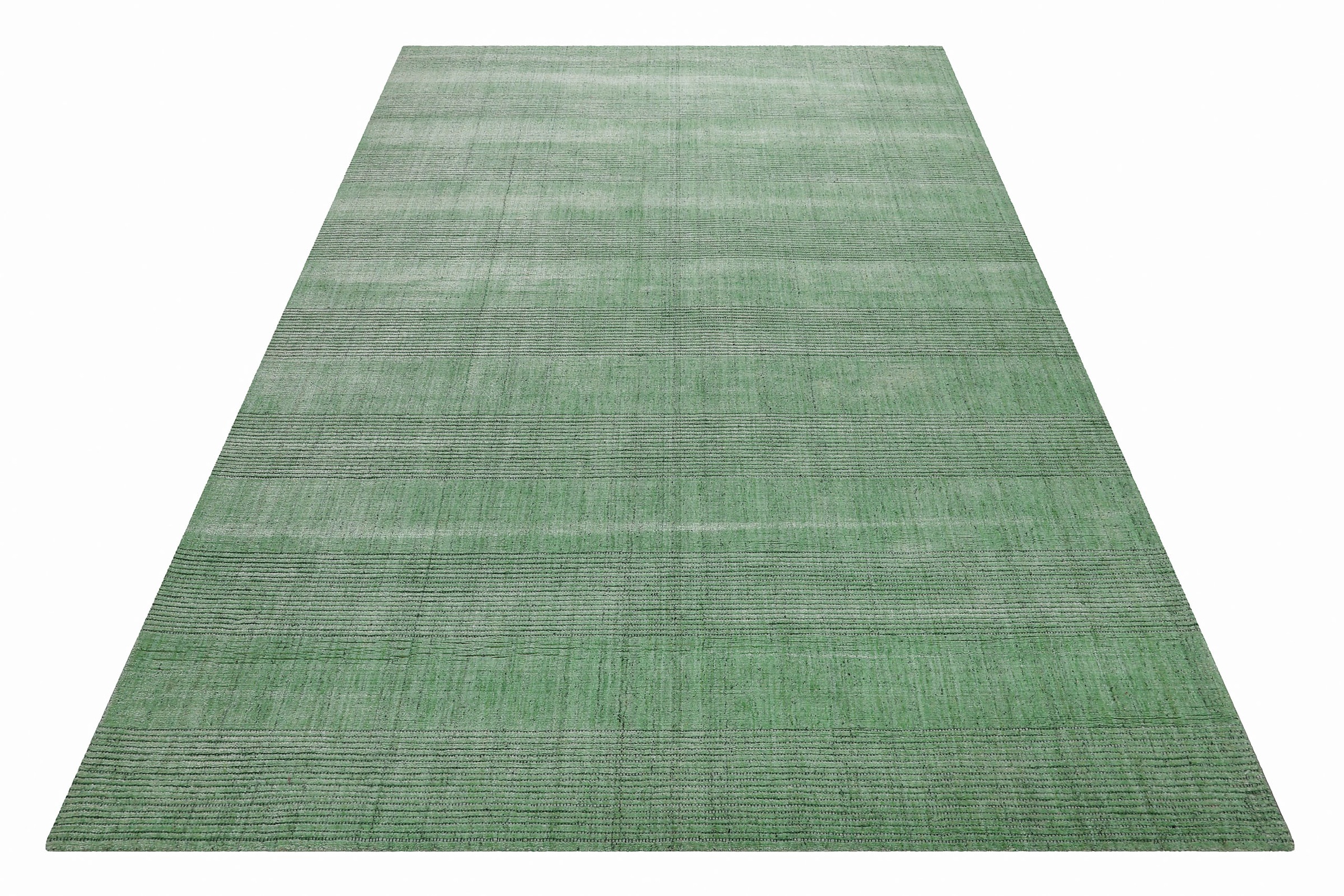 Thumbnail - Wecon home Teppich "Seattle" rechteckig 11 mm Höhe Kurzflorteppich, handgewebt, TENCEL & Schurwolle, Streifen, Wohnzimme...