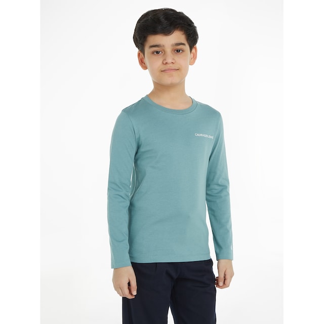 Calvin Klein Jeans Langarmshirt »CHEST INST. LS T SHIRT«, für Kinder | BAUR