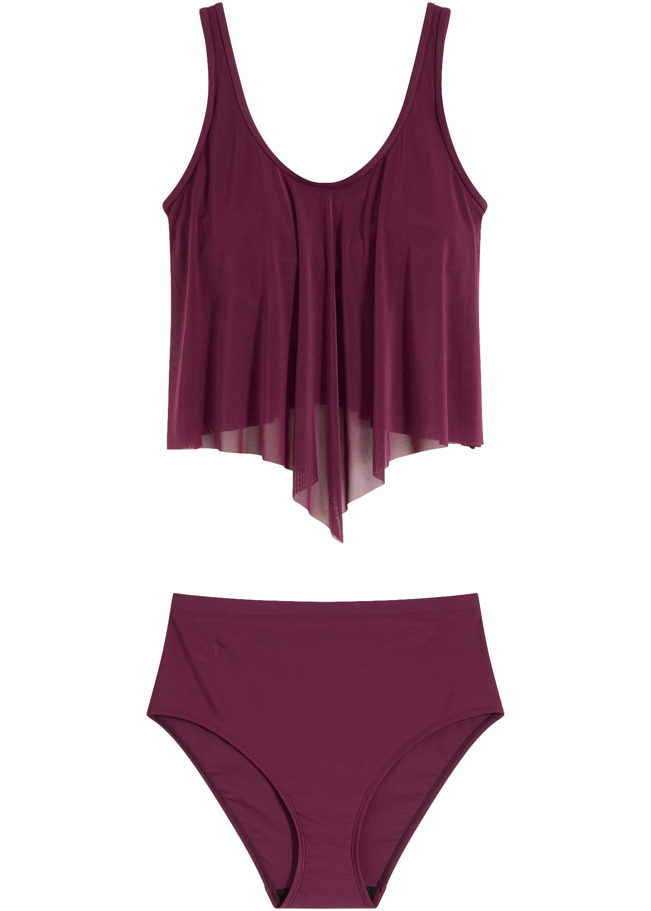 bonprix Set,  mit transparentem Material, aus Polyamid und Elasthan