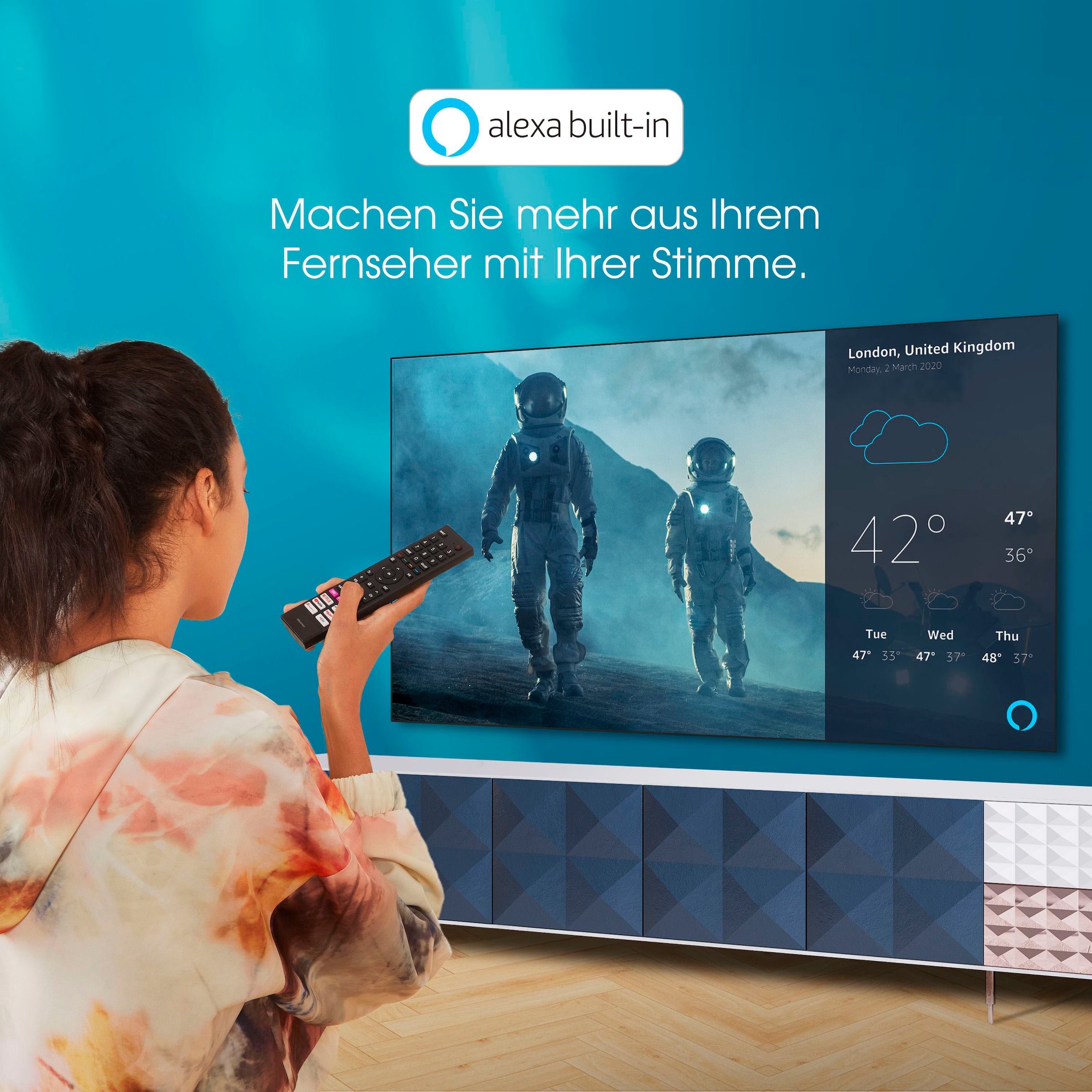 Hisense LED-Fernseher »50A6FG«, 126 cm/50 Zoll, 4K Ultra HD, Smart-TV, Triple Tuner DVB-C/S/ S2/ T/ T2, Alexa Built-In, DTS Virtual X