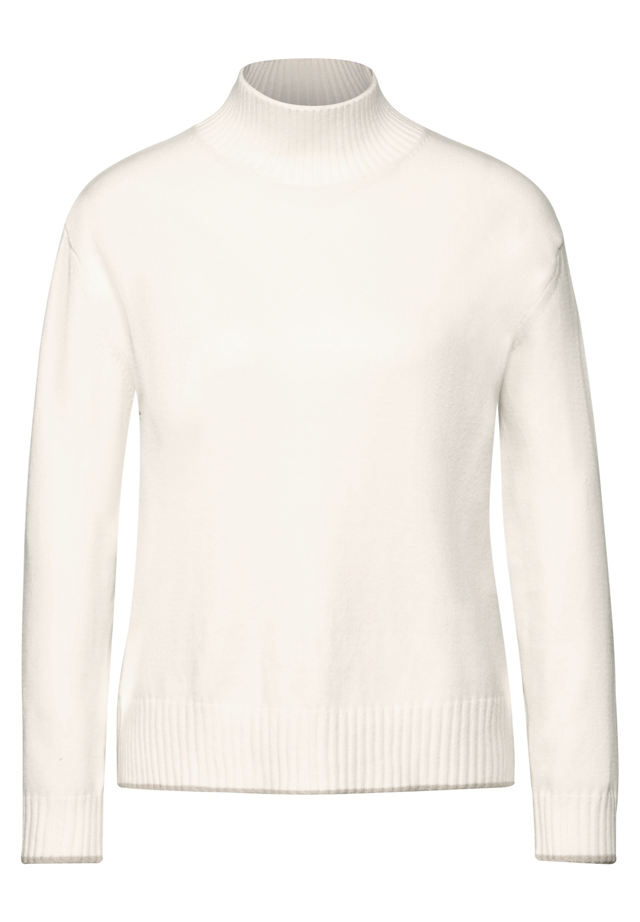 STREET ONE Strickpullover, mit Materialmix