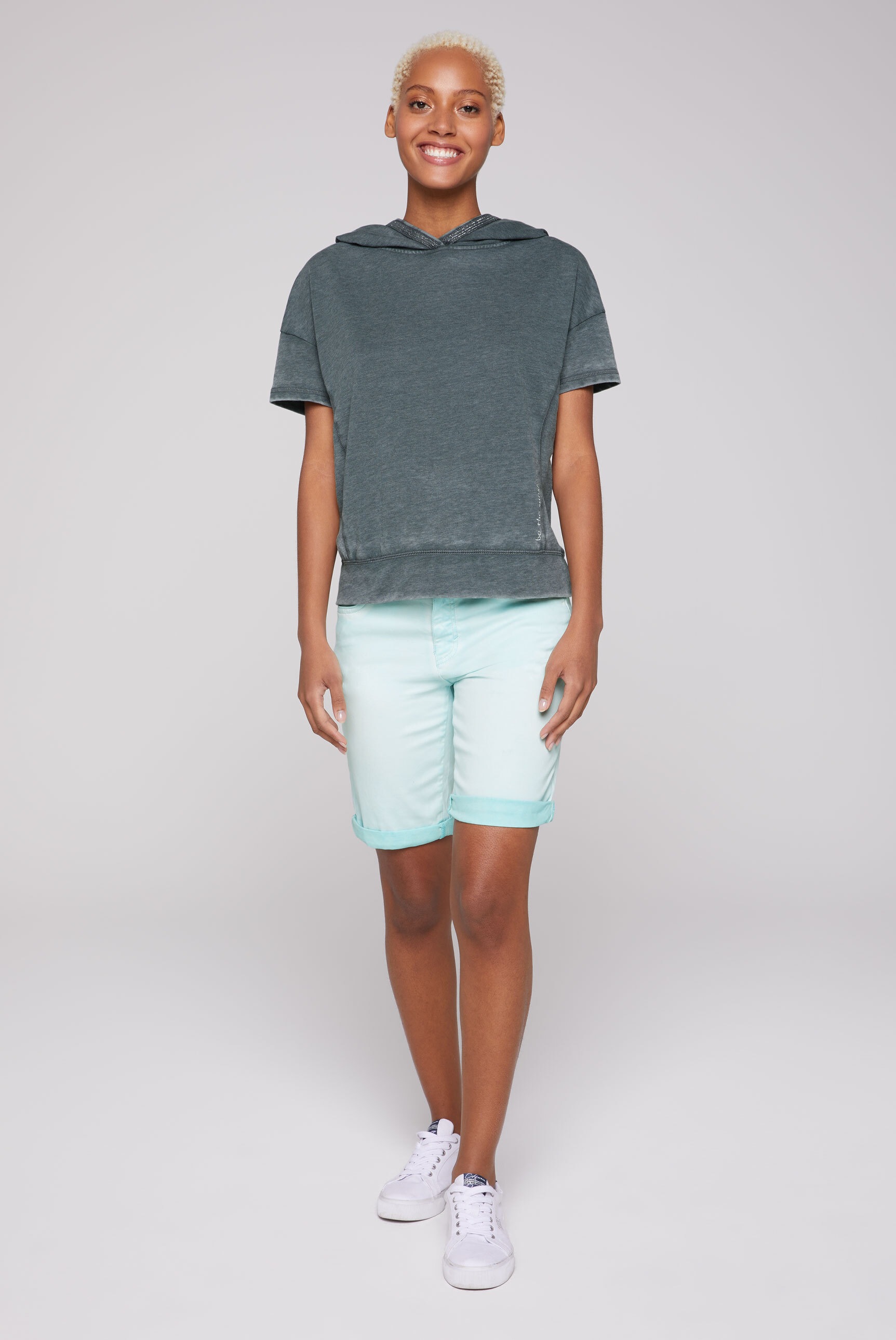 SOCCX Kapuzensweatshirt, mit Glitzer-Effekten