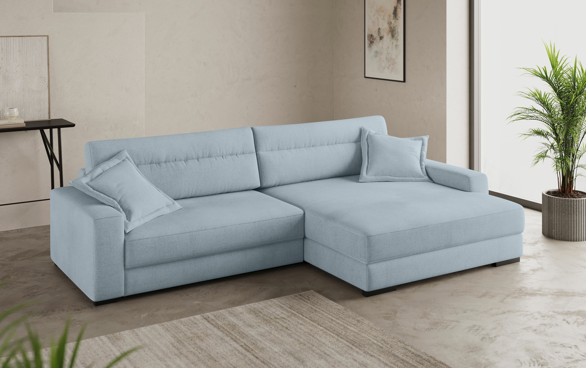 Mr. Couch Ecksofa »Marcello L-Form«, inklusive EasyBett und Bettkasten