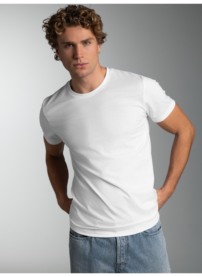 Trigema T-Shirt »TRIGEMA Slim Fit T-Shirt aus DELUXE Baumwolle« 1 Stk.