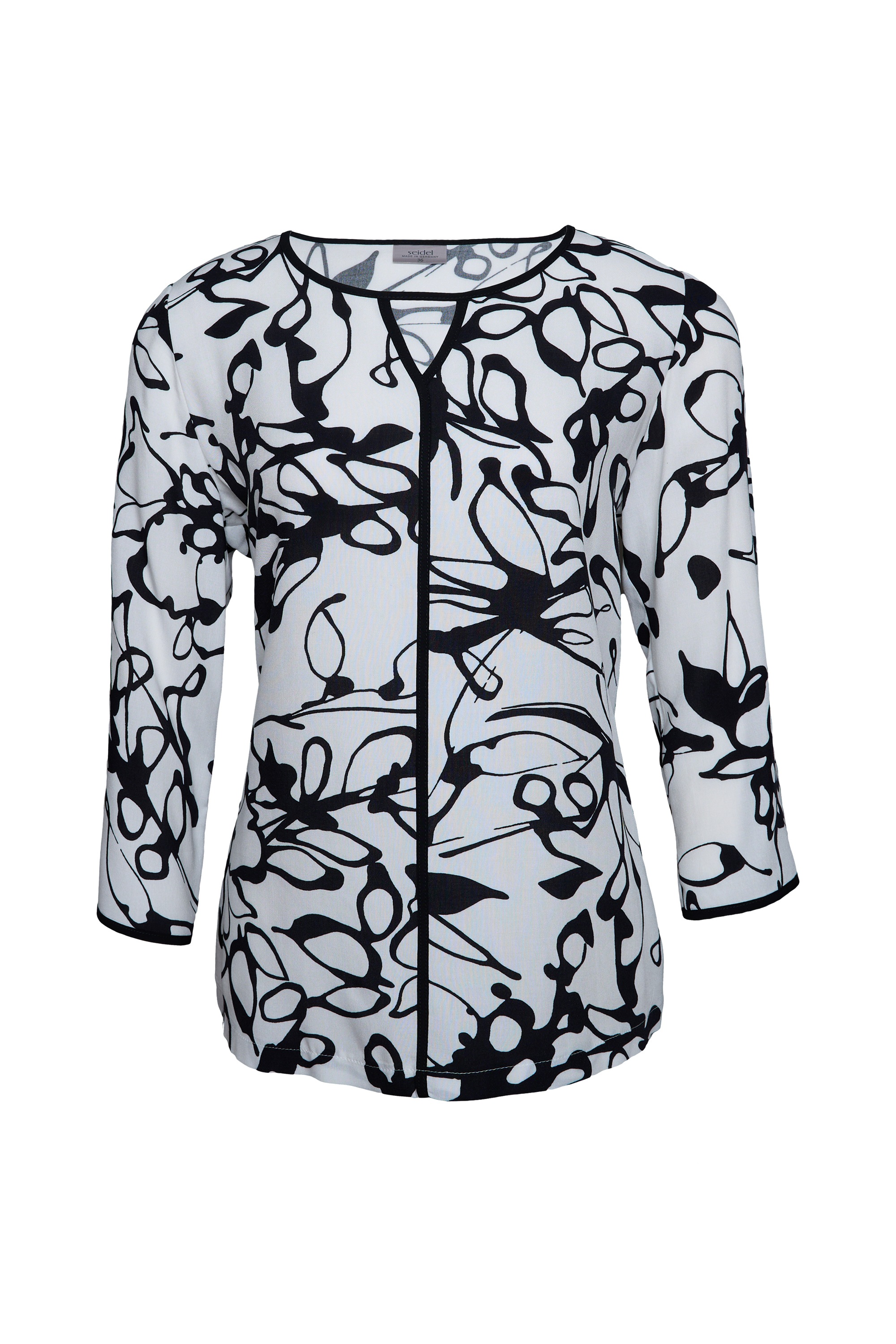 Thumbnail - Seidel Moden Druckbluse mit grafischem Muster - MADE IN GERMANY