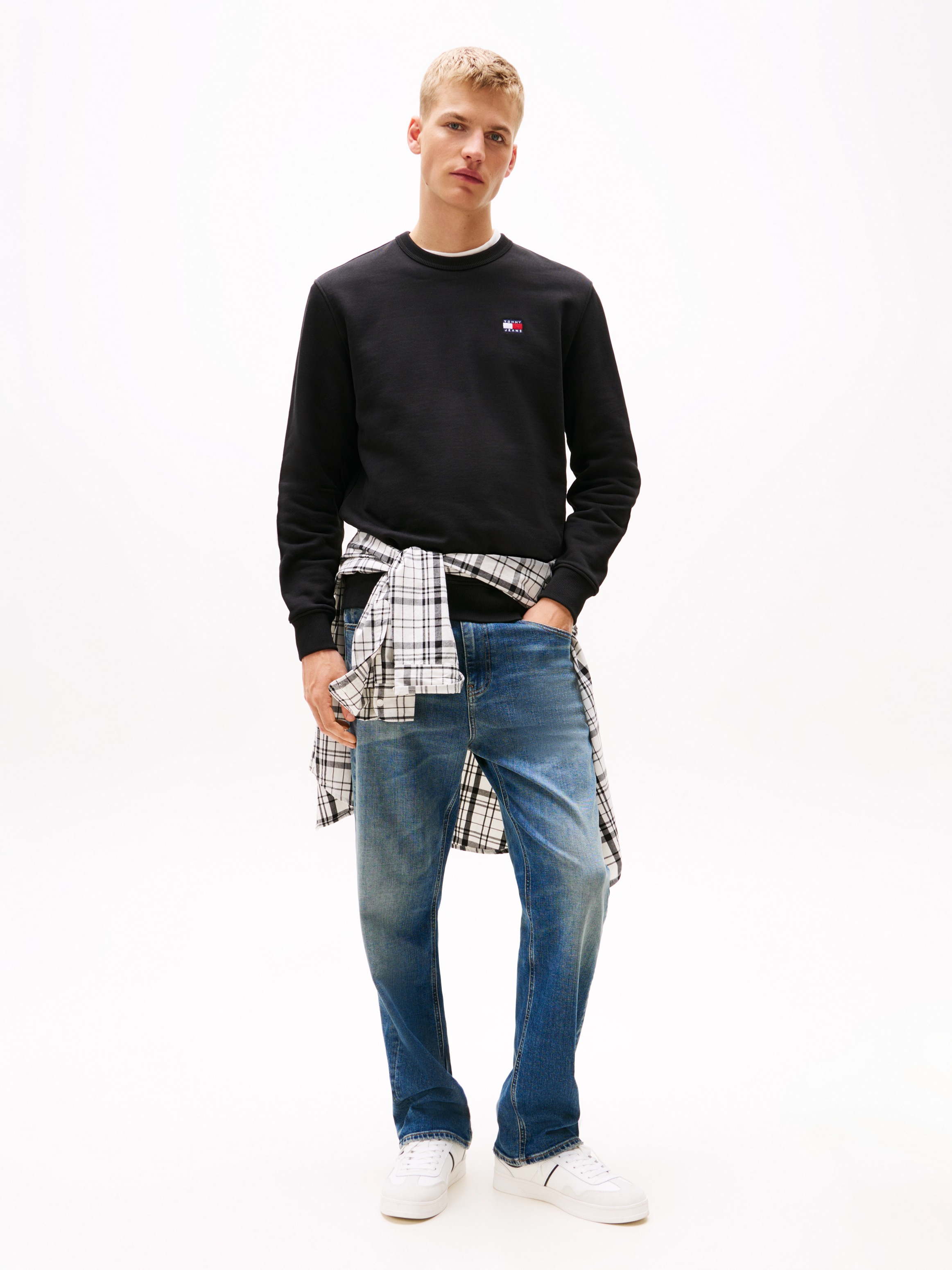 Tommy Jeans Sweatshirt »TJM REG BADGE CREW EXT«, Mit Rundhalsausschnitt