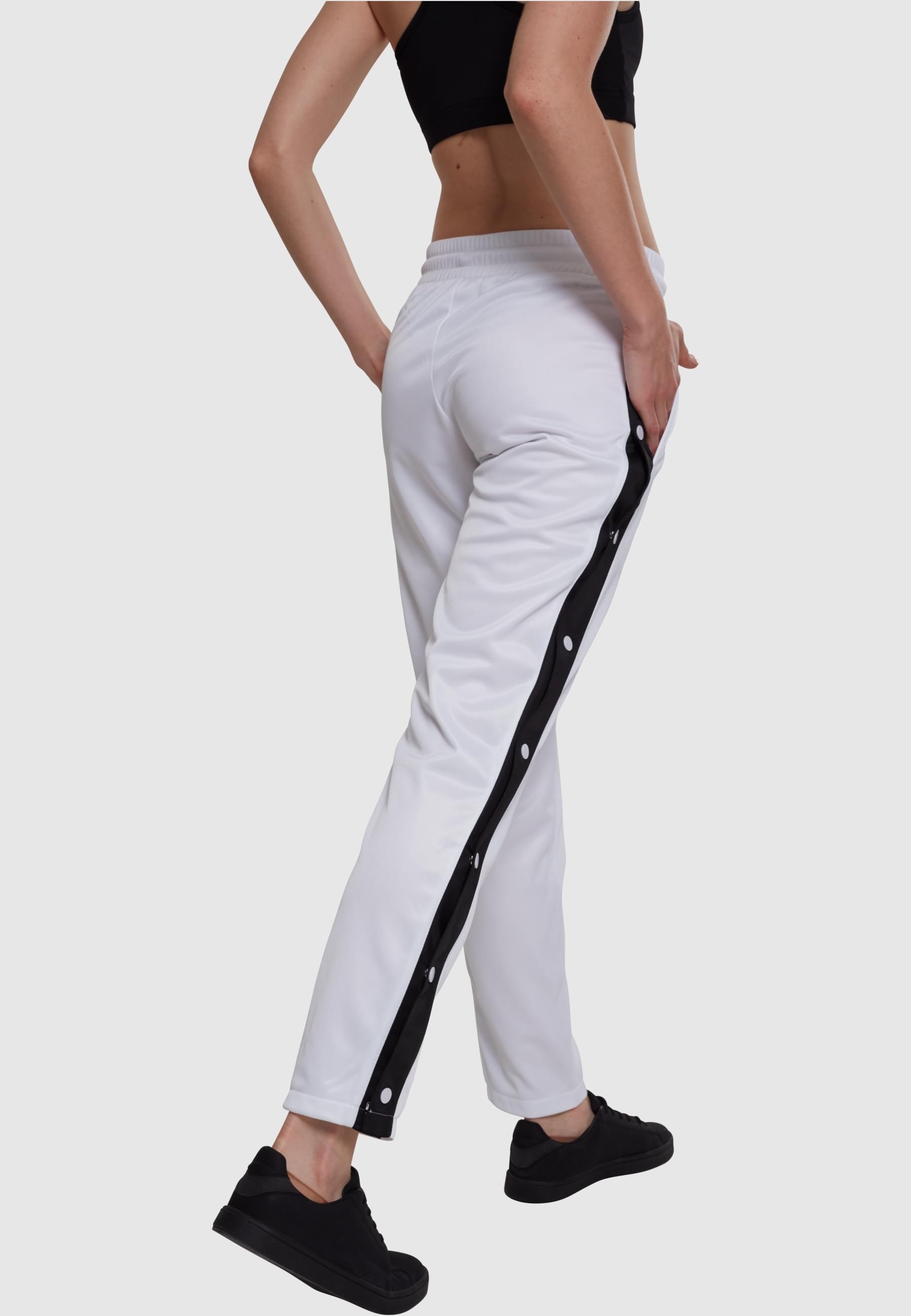 URBAN CLASSICS Stoffhose »Urban Classics Damen Ladies Button Up Track Pants«, (1 tlg.)
