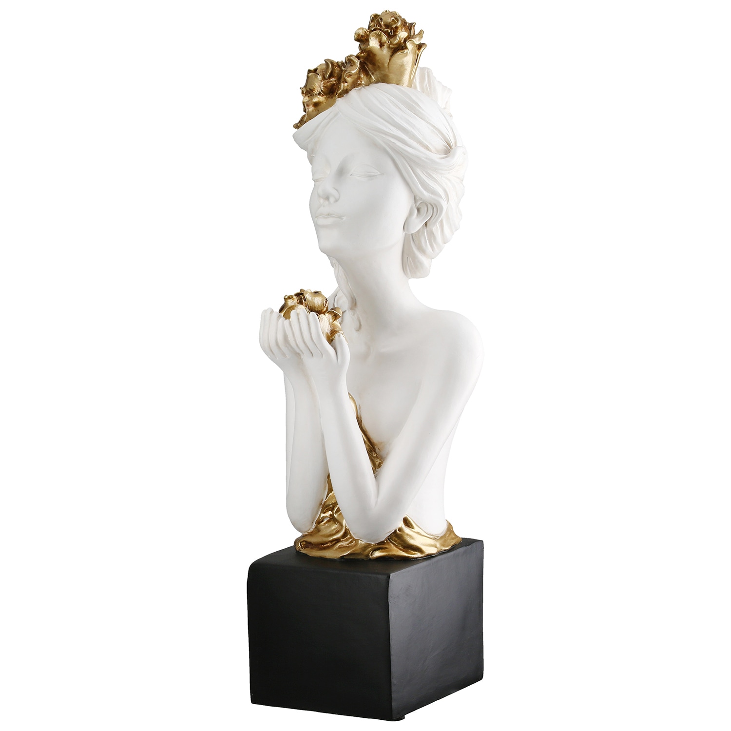 GILDE Dekofigur "Skulptur Rosenliebe" Höhe: 42 cm günstig online kaufen