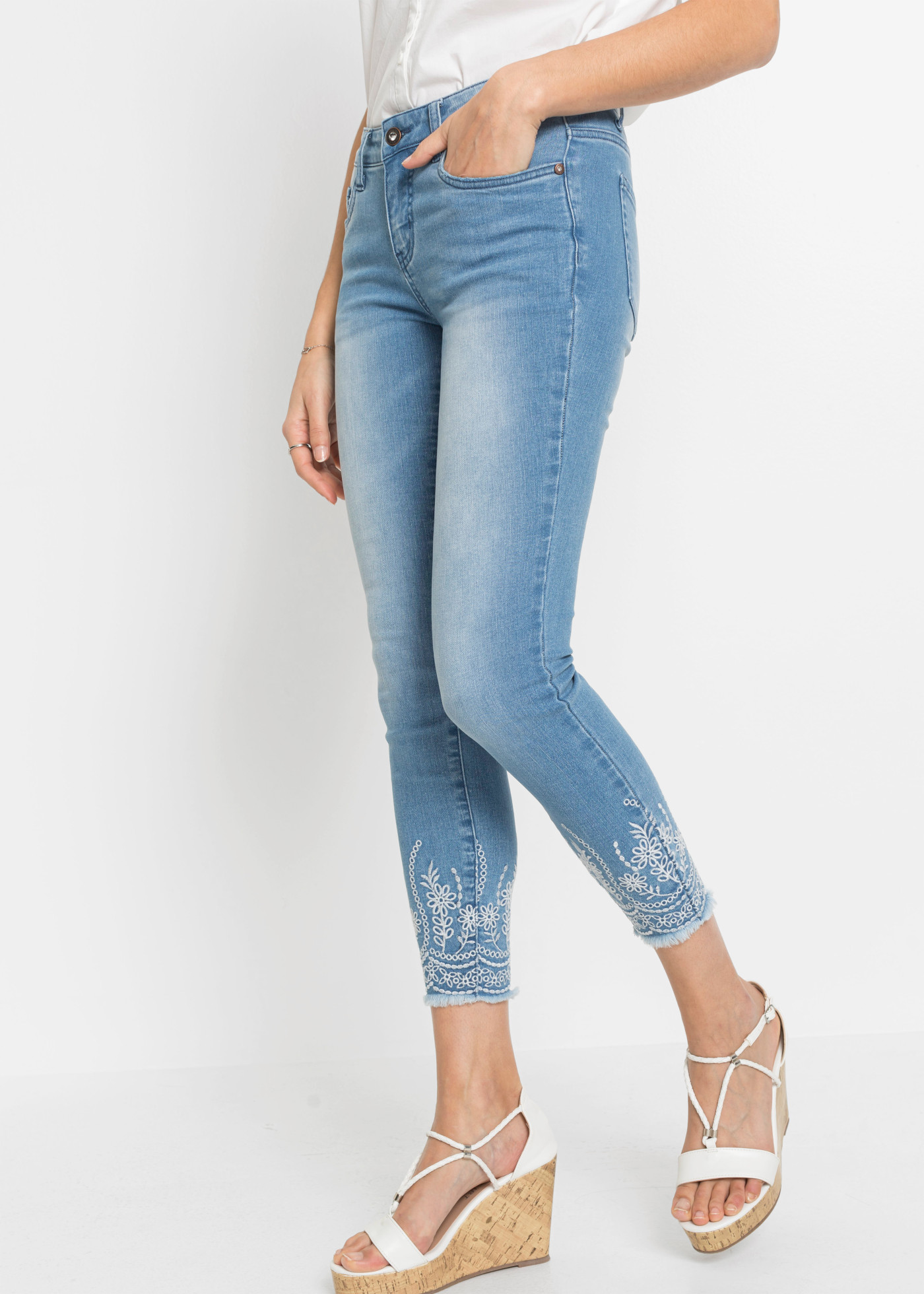 bonprix Skinny Fit, mit Elasthan-Anteil, Cropped Schnitt