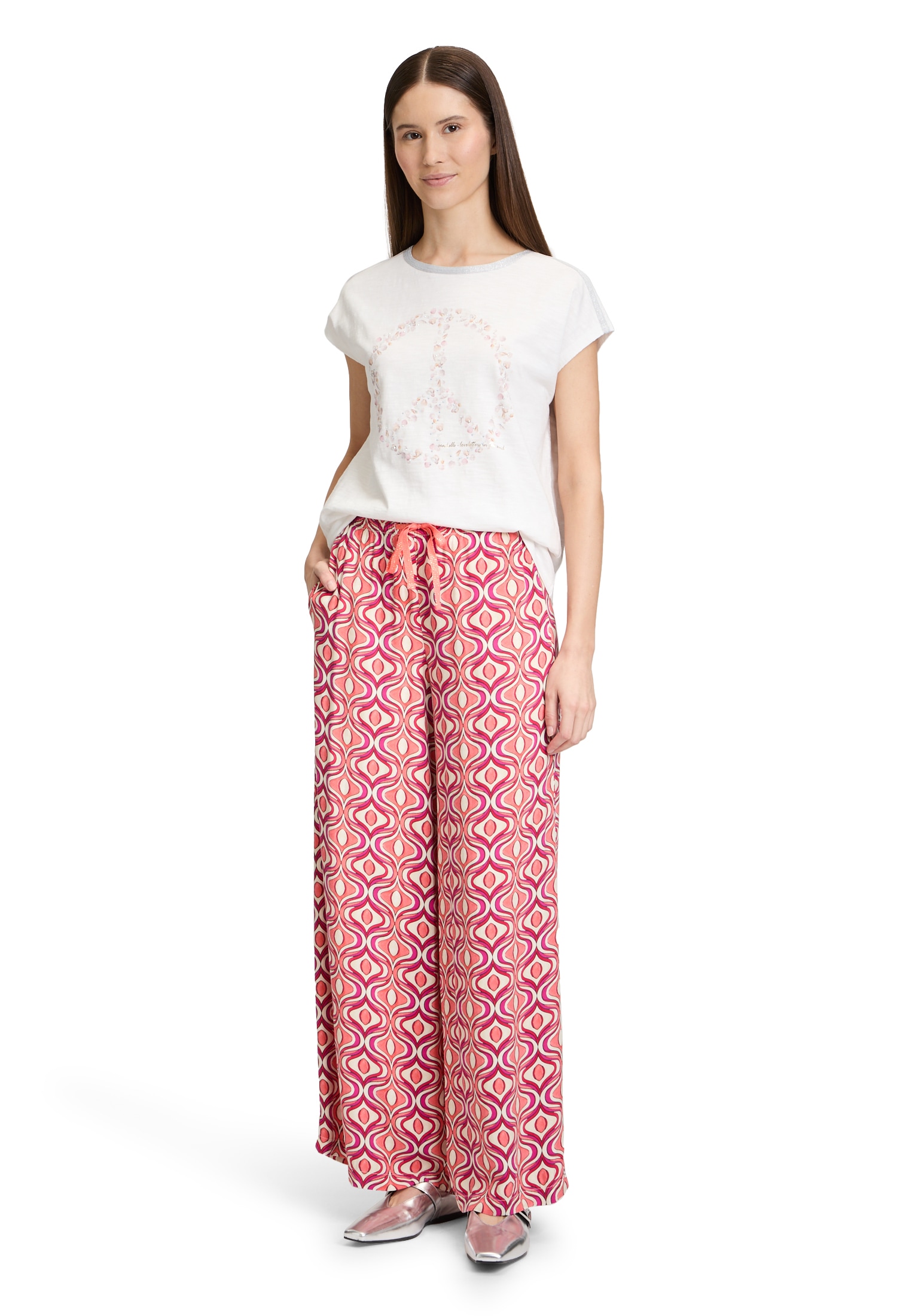 Cartoon Palazzohose »Cartoon Palazzo-Hose mit Gummizug«, Bindeband