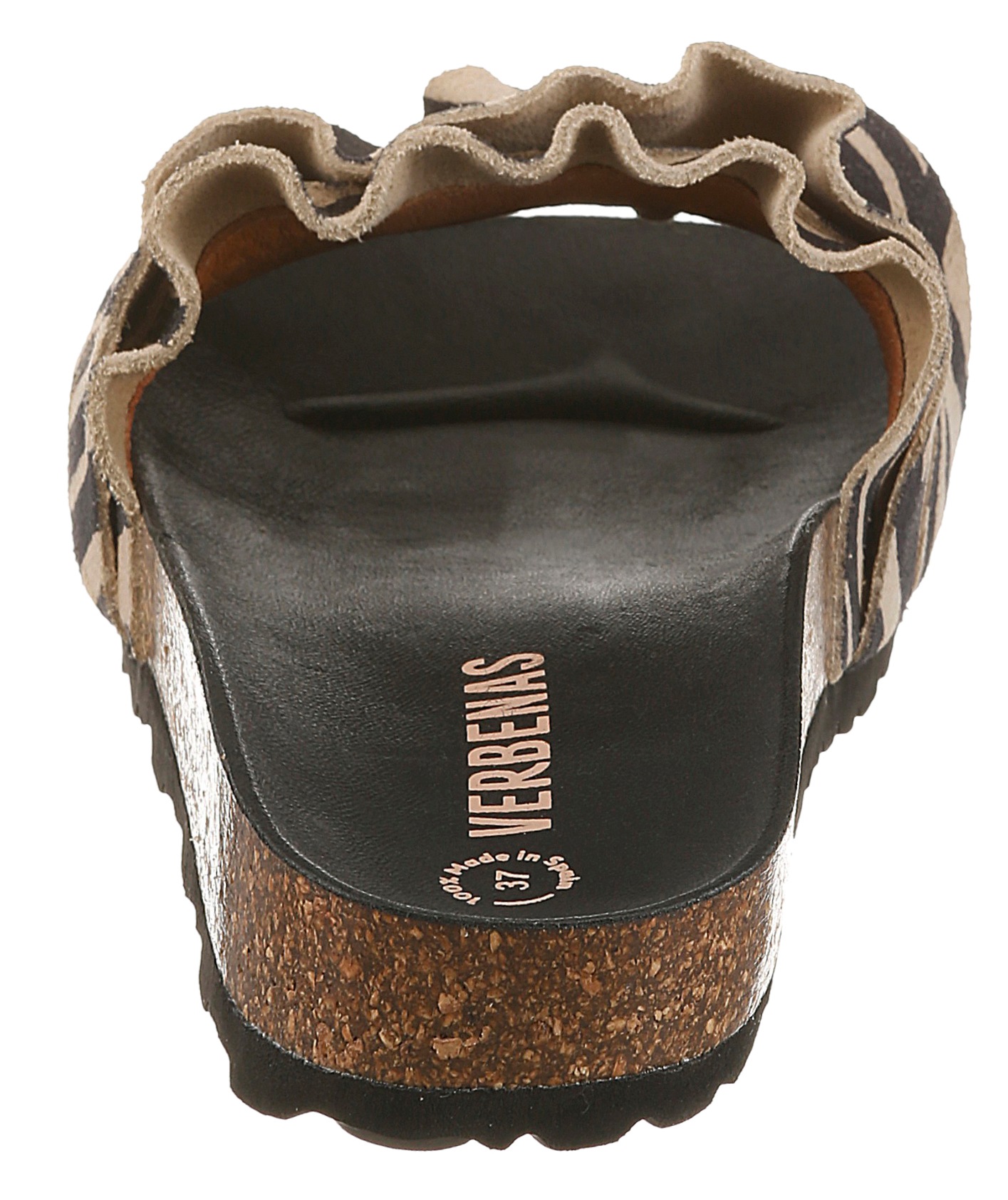 VERBENAS Pantolette "ROCIO" Strandschuh, Sommerschuh, Urlaubsschuh mit Rüsc günstig online kaufen