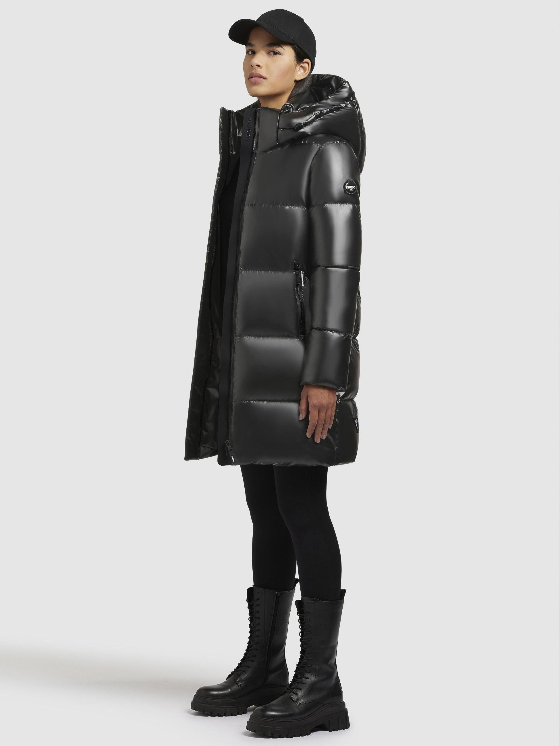 khujo Steppmantel »Haya Shiny-YM«, Wasserdichter gesteppter Damen Winter Kurzmantel