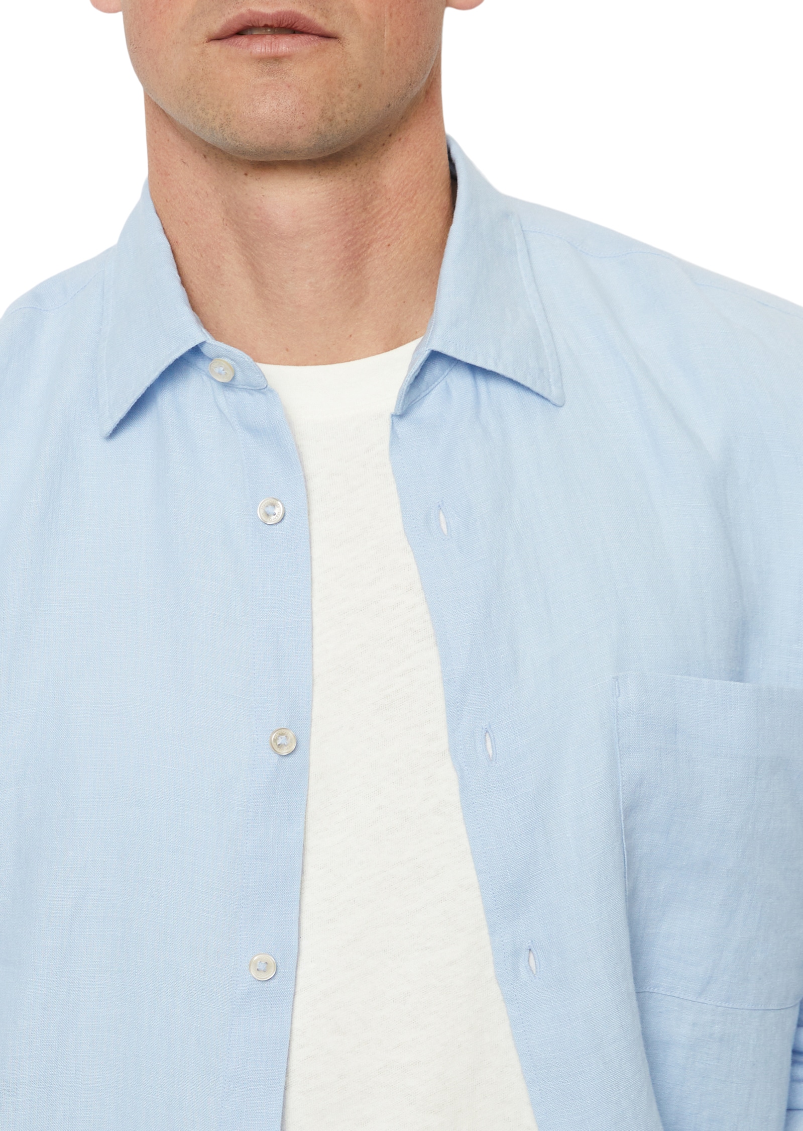 Marc O'Polo Leinenhemd, im klassisch cleanen Look