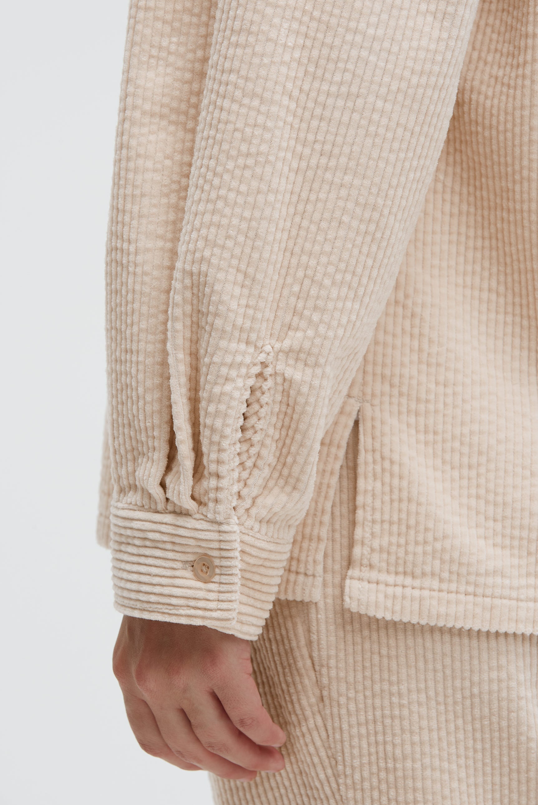 SENSES.THE LABEL Langarmbluse aus softem Breitcord