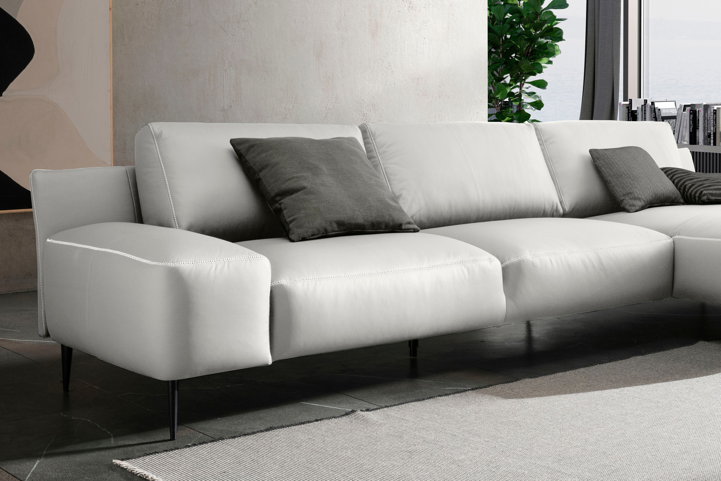 designwerk Ecksofa »Forma L-Form, zeitloses Designsofa mit aktuellem Fuß«, in hochwertiger Verarbeitung & tollem Sitzkomfort