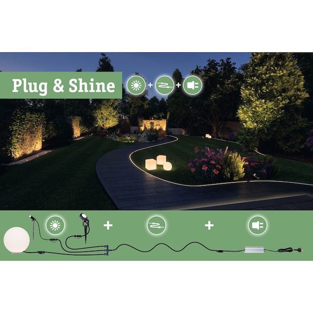 Paulmann LED Teichleuchte »Plug & Shine«, 1 flammig-flammig, IP68 3000K 24V  mit 2m Kabel online bestellen | BAUR
