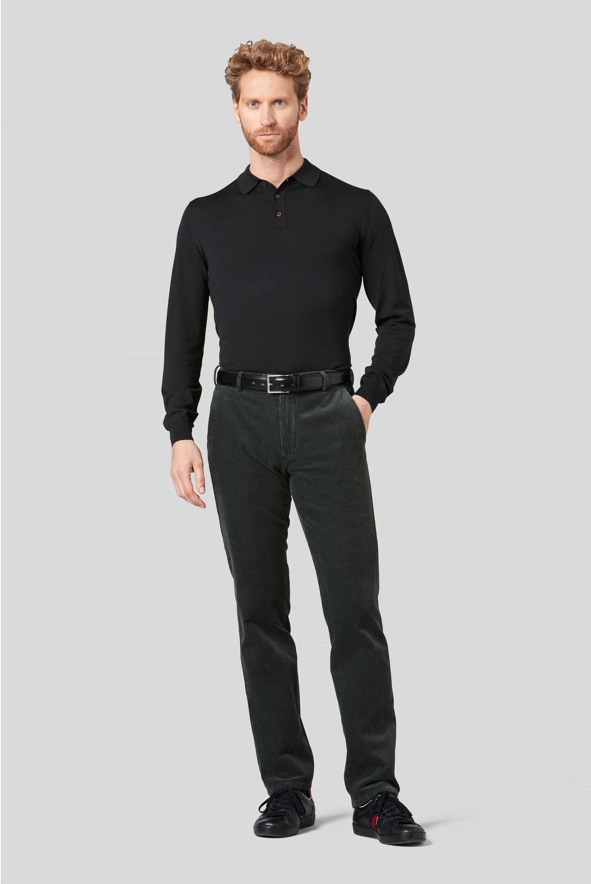 MEYER Chinos »Bonn«, Cordhose mit Stretch-Dehnbund
