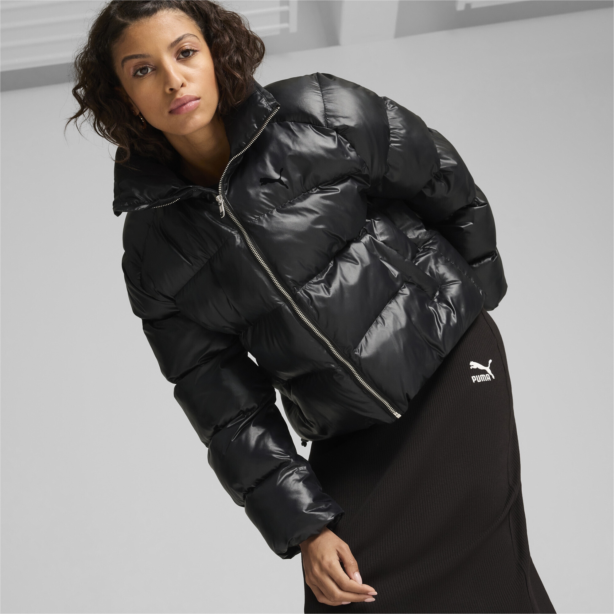 PUMA Winterjacke »Glänzende Pufferjacke Damen«