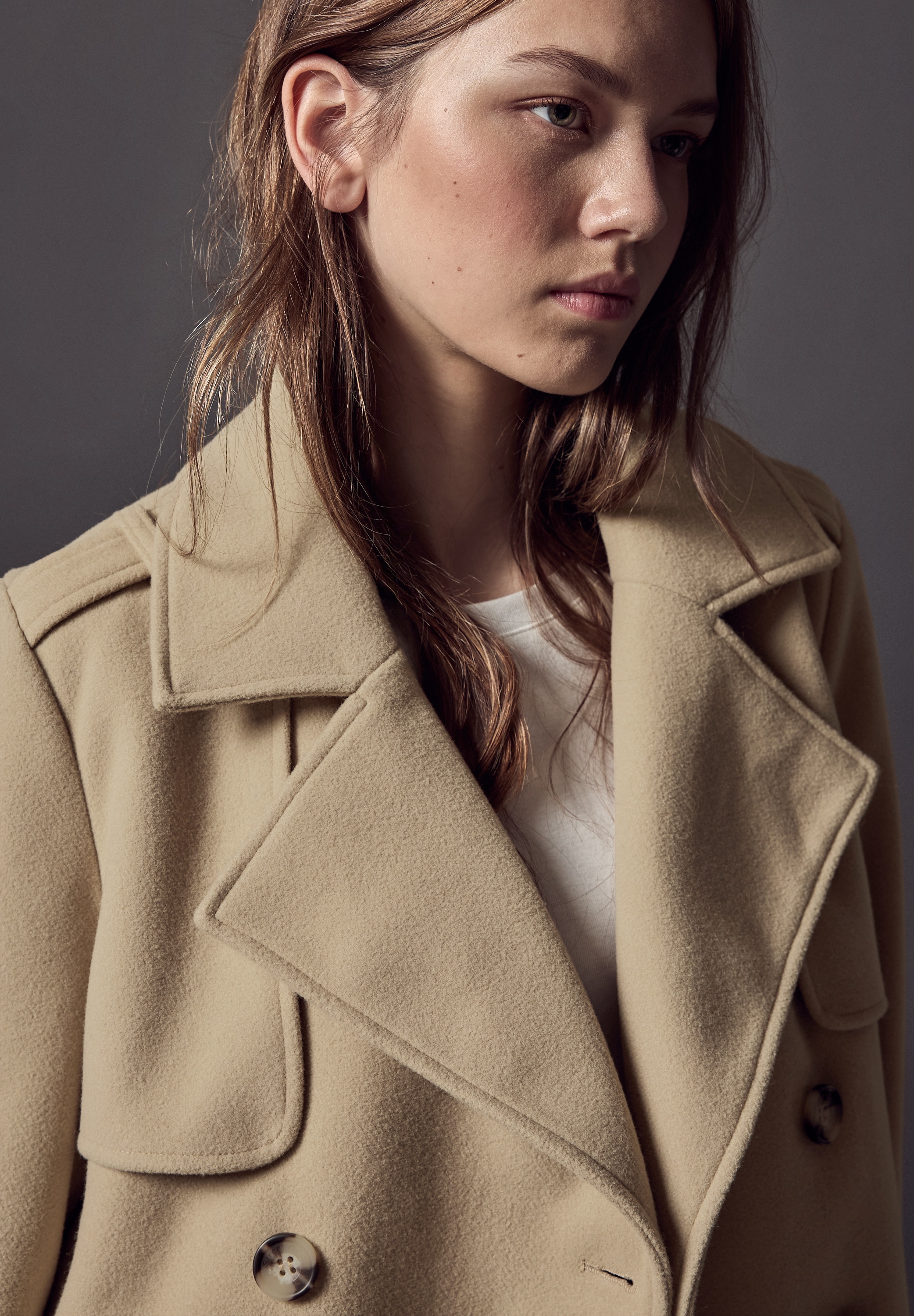 STREET ONE STUDIO Kurzjacke ohne Kapuze mit Knopfleiste