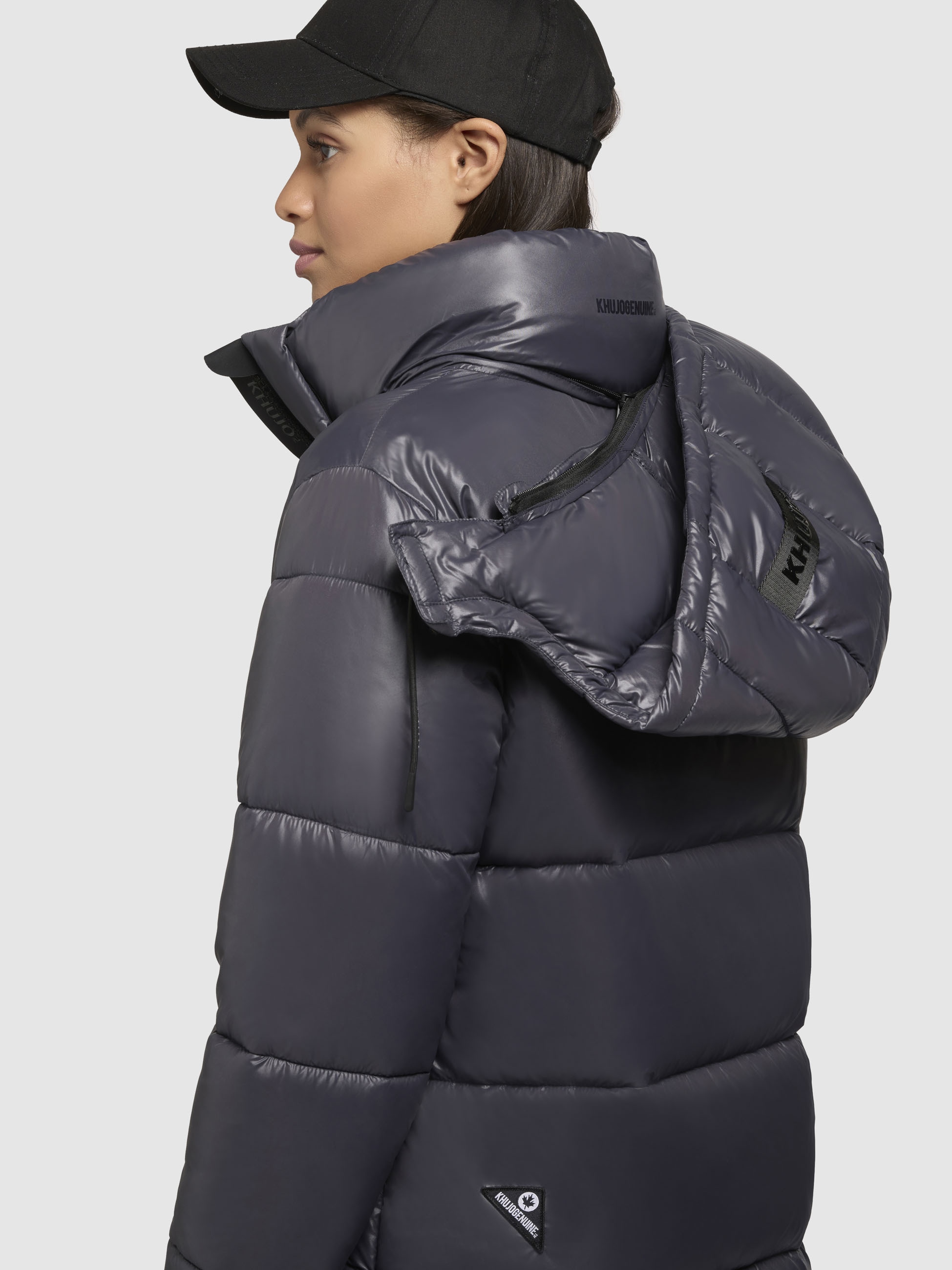 khujo Steppjacke »WORD3 SATIN«, mit Kapuze
