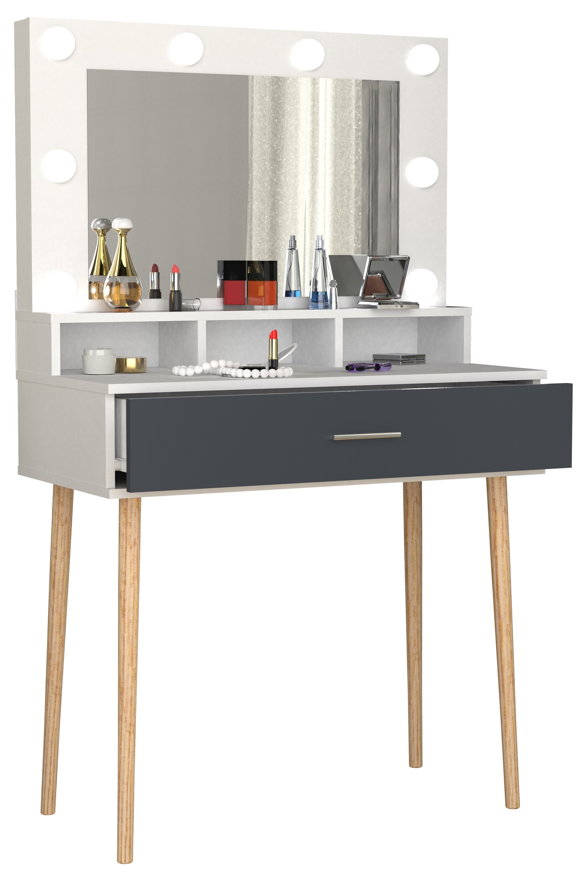 VCM Lindas Vanity Table Black