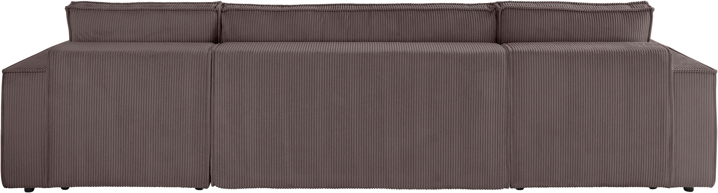 OTTO home Wohnlandschaft »Cassi, 311 cm, U-Form, Schlafsofa, Dauerschläfer, Boxspringfederung«, Schlaffunktion m. Bettkasten (Cord-Bezug