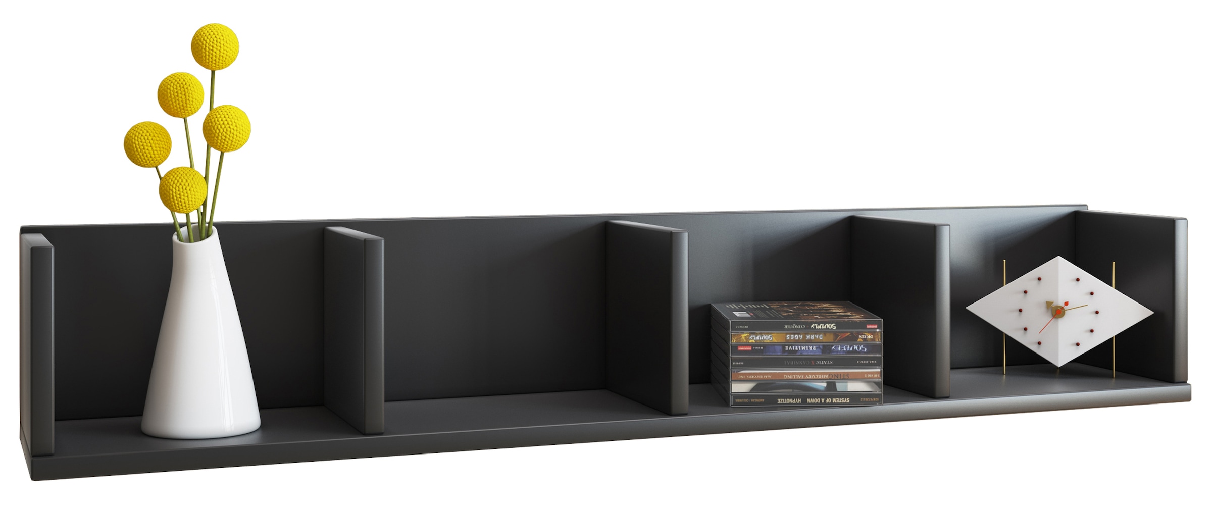 VCM Standregal »VCM Holzregal stehend | platzsparendes Regal | Maße: H. 97 x B. 15 x T. 17 cm | Elegantes Regal stehend | Aufbewahrungsregal | Bücherregal - Honsa«