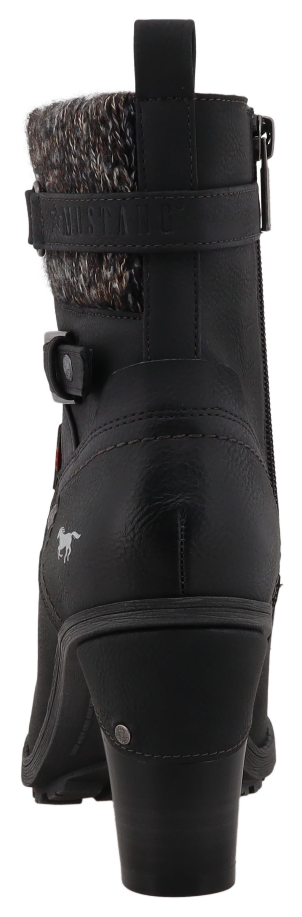Mustang Shoes Winterstiefelette »Palma«, Schnürstiefelette, Winterboots mit modischem Absatz