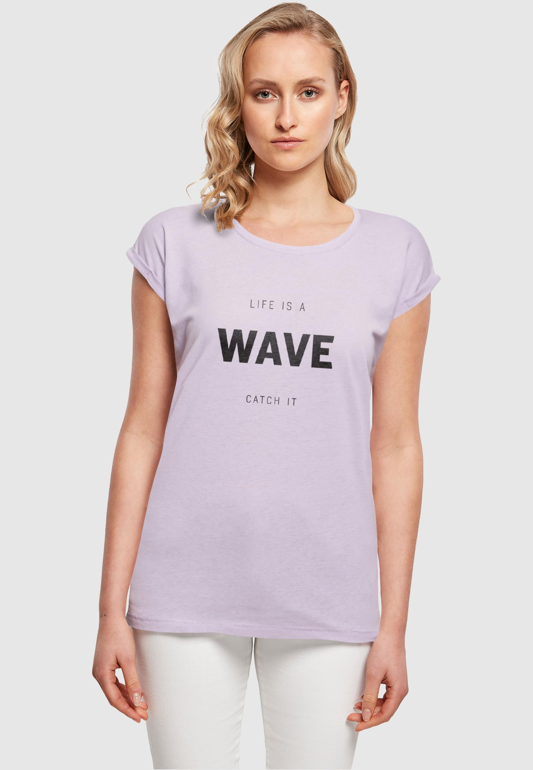 Thumbnail - Merchcode T-Shirt "Merchcode Damen Ladies Summer - Life is a wave T-Shirt", (1 tlg.)