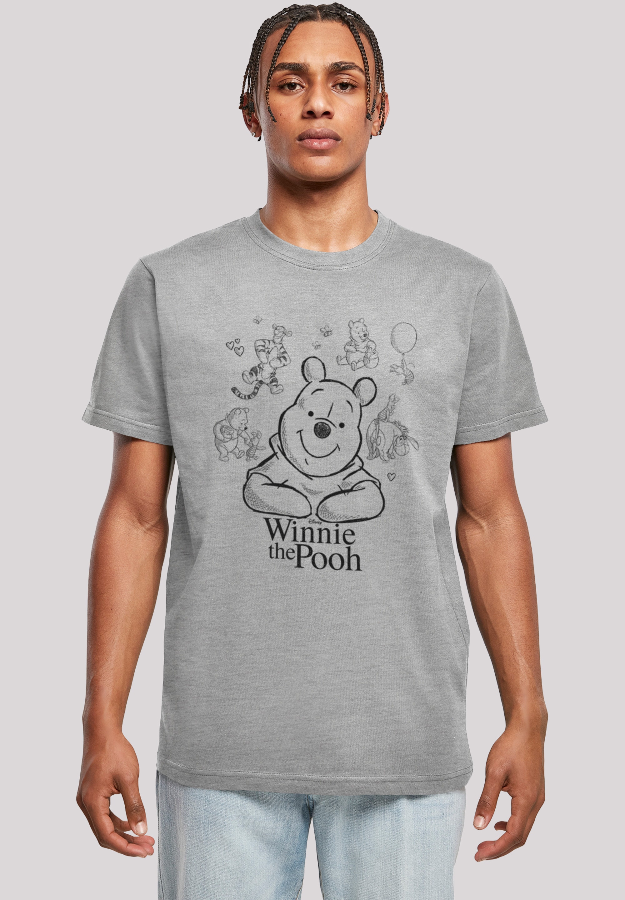 F4NT4STIC T-Shirt »Winnie Puuh Der Bär für BAUR Collage Sketch«, Print | ▷