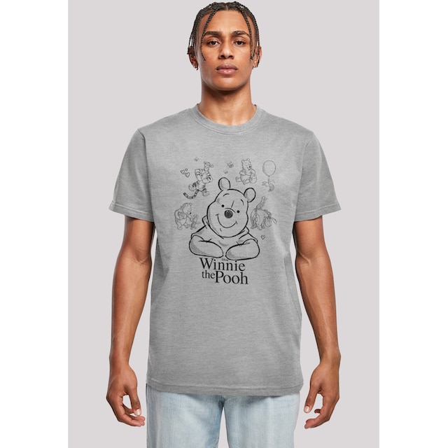 F4NT4STIC T-Shirt »Winnie Puuh Der Bär Collage Sketch«, Print ▷ für | BAUR | T-Shirts