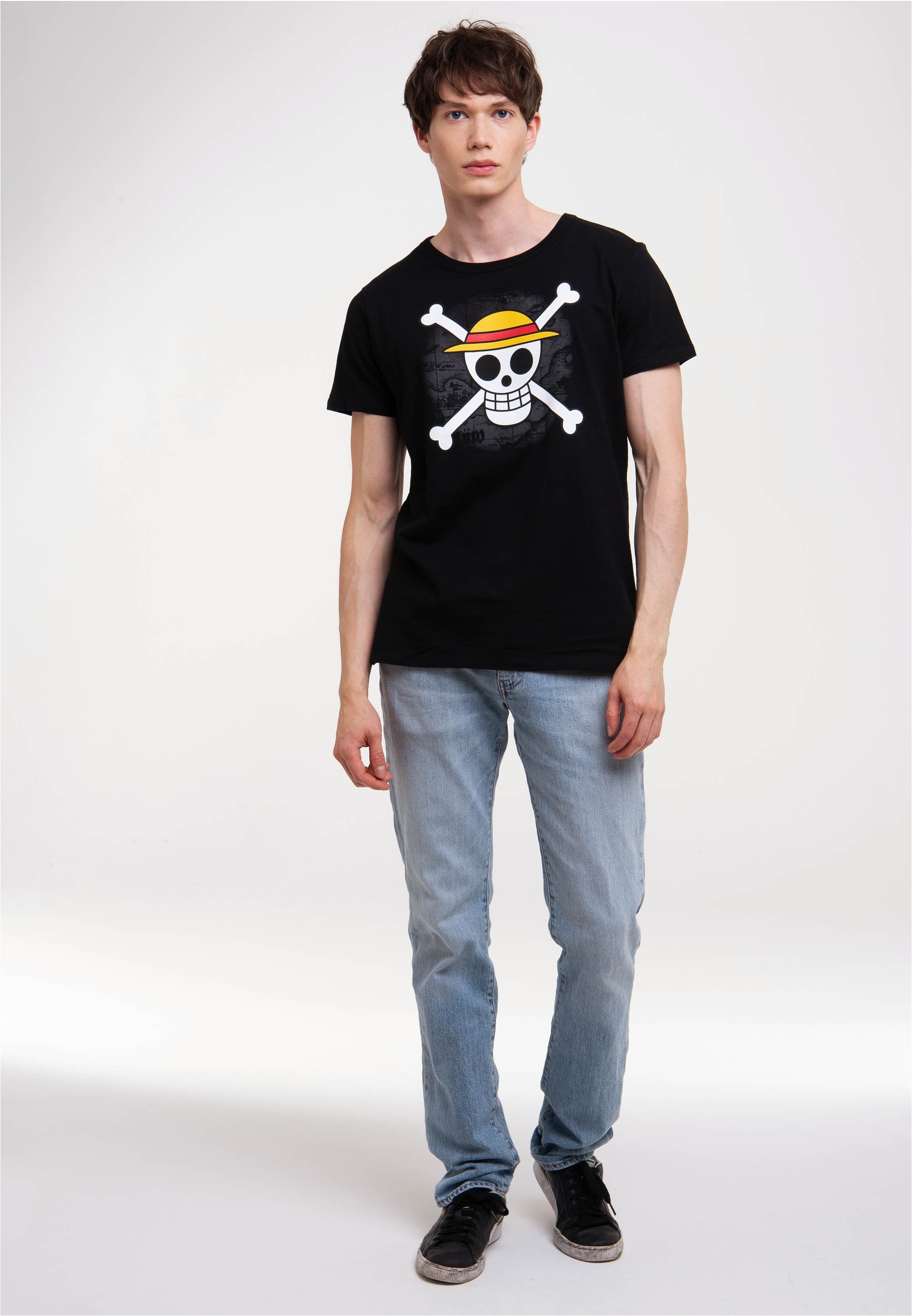 LOGOSHIRT T-Shirt "One Piece - Skull" mit lizenziertem Print günstig online kaufen