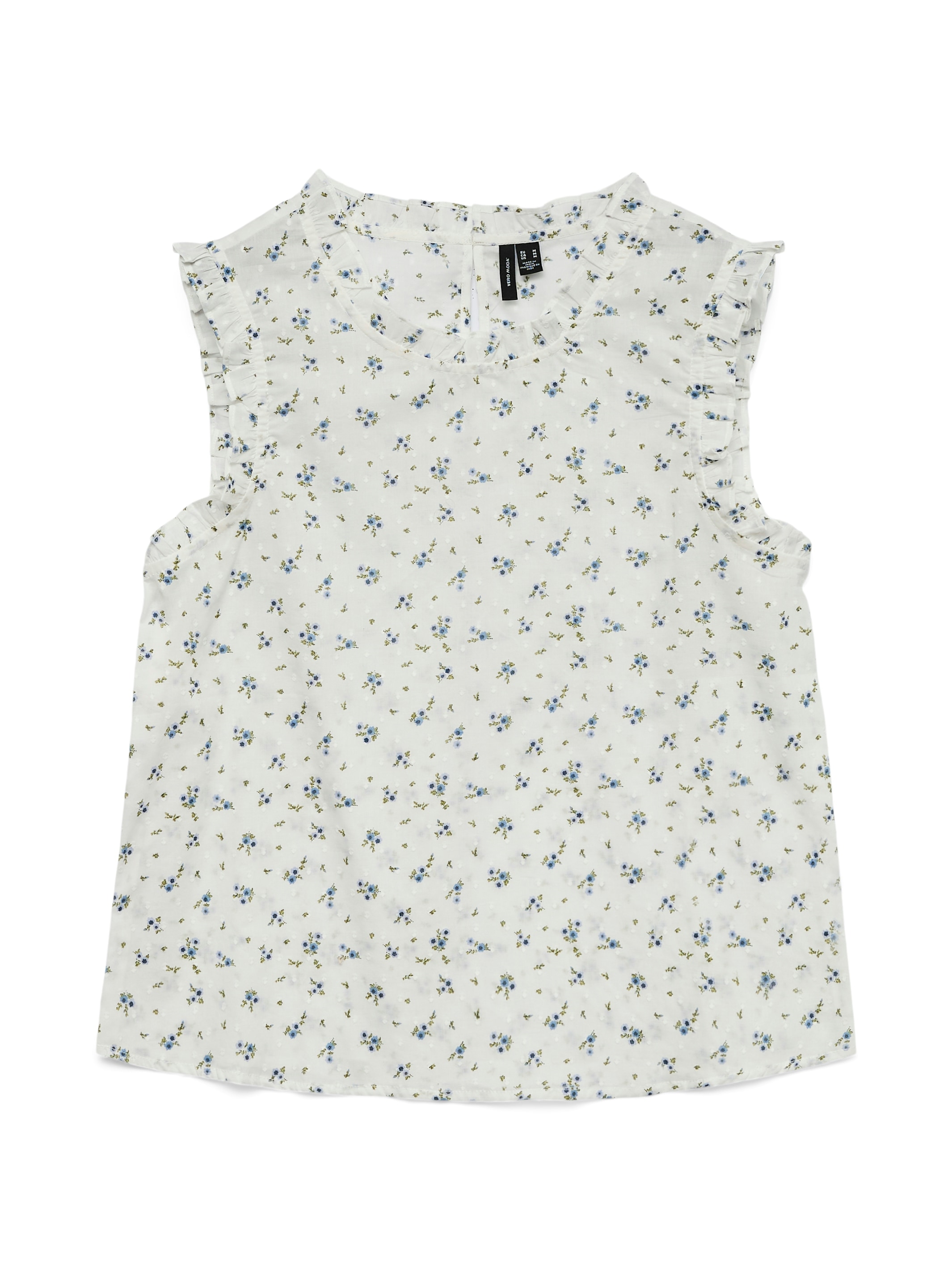 Vero Moda Rüschentop »VMTRINE SL TOP WVN NOOS« Baumwolle